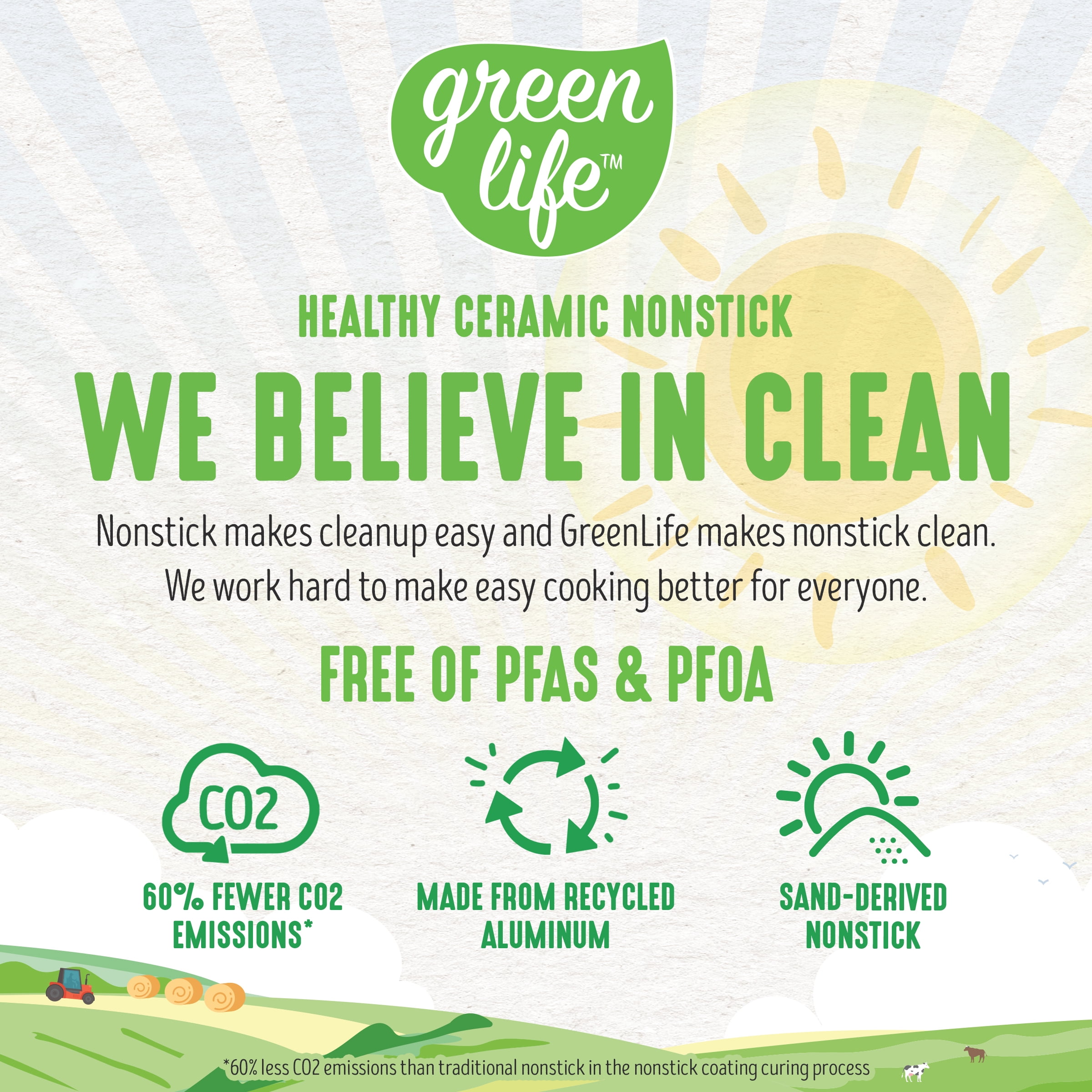 GreenLife Savory Ceramic Nonstick Gray 5 Quart Saute Pan - Image 7