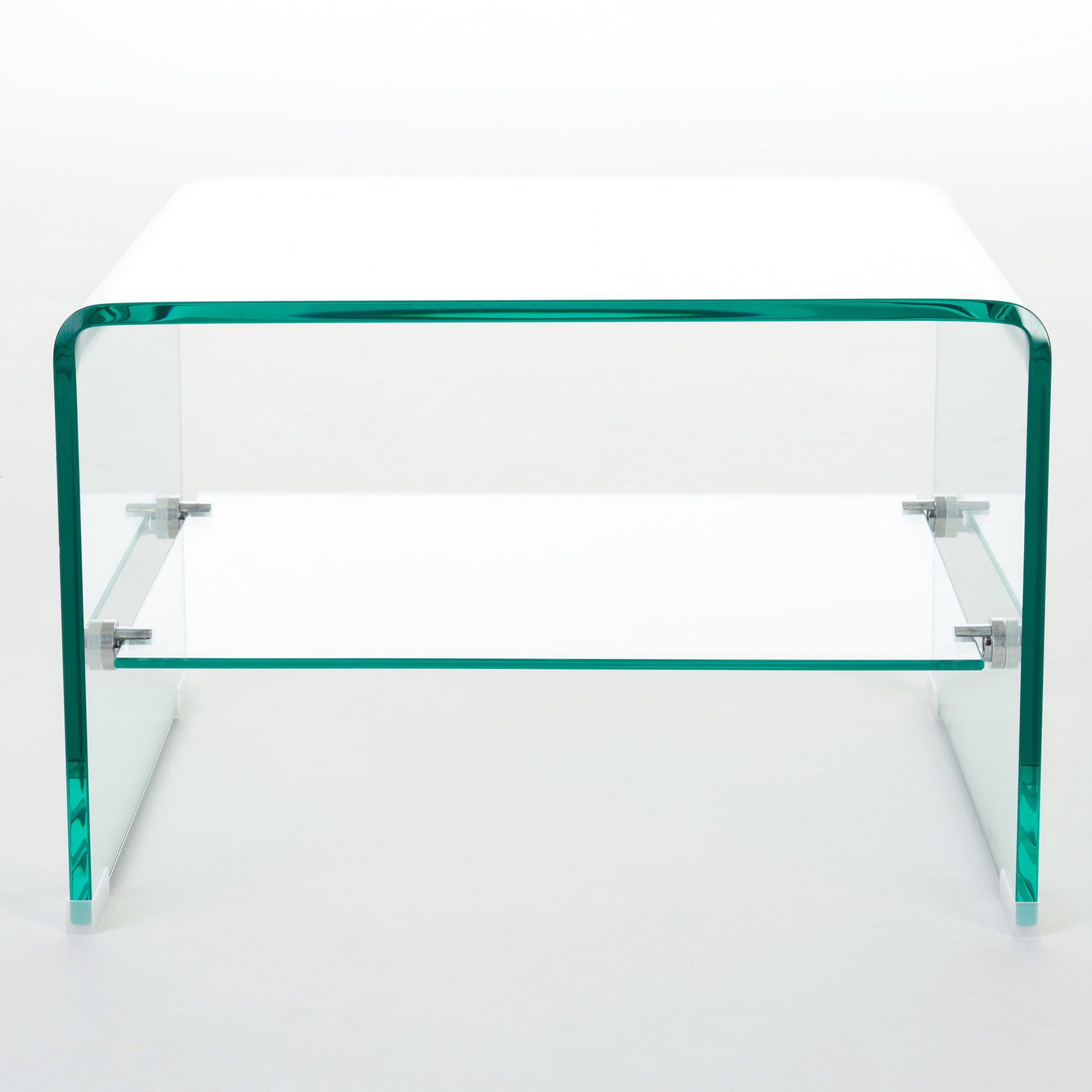 Noble House Manning 12mm Tempered Glass End Table, Clear - Image 8