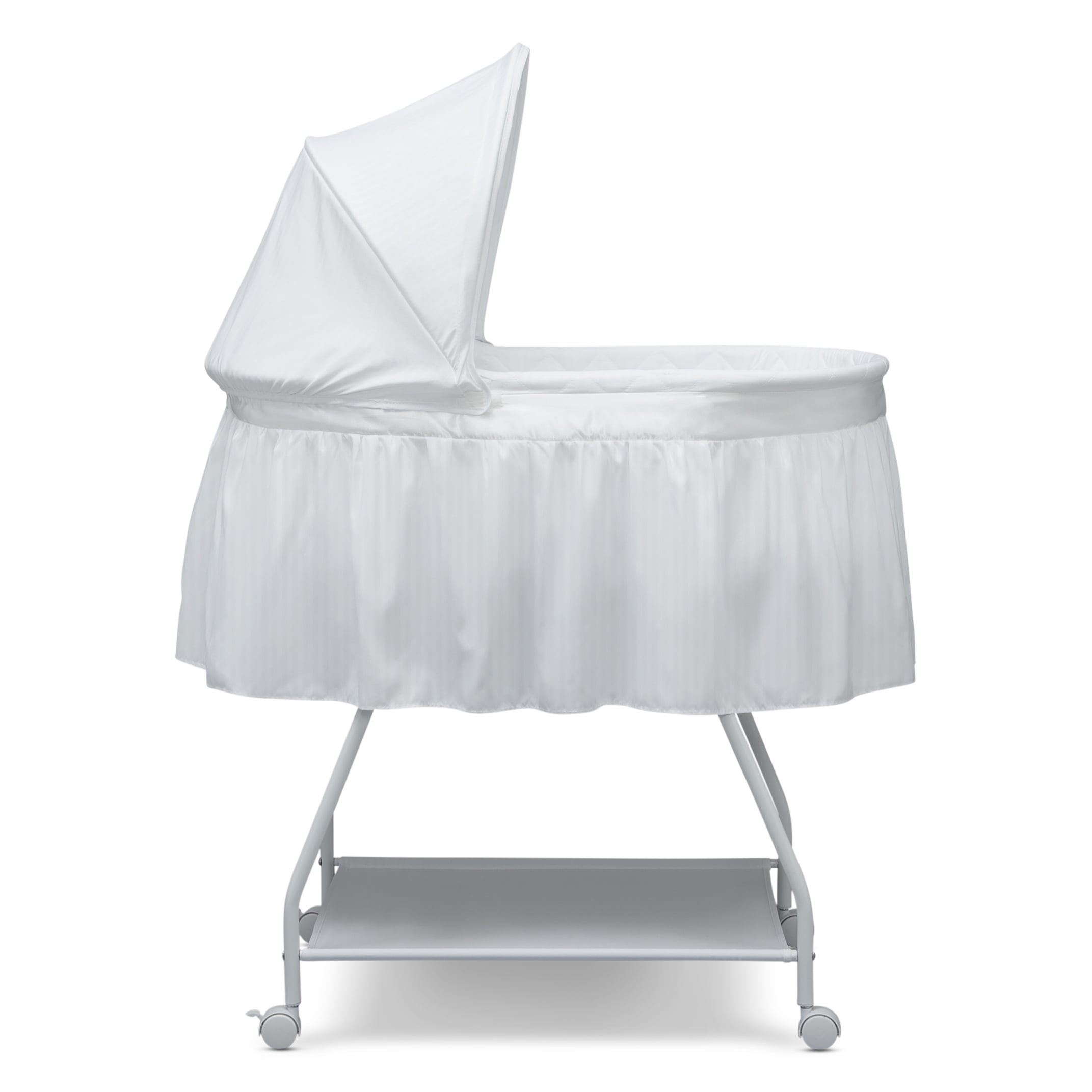 Delta Children Classic Sweet Beginnings Bassinet, White - Image 7