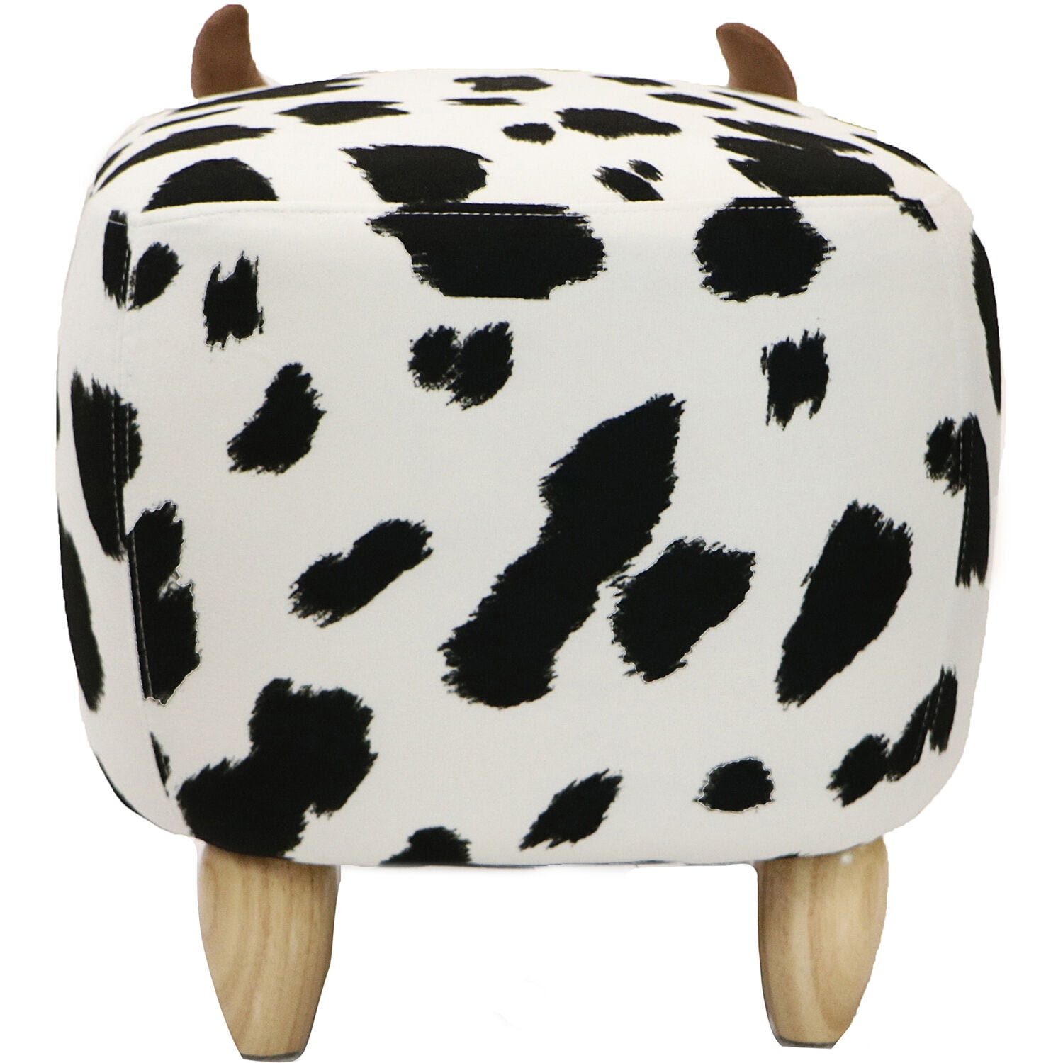 Critter Sitters 16-In. Seat Height Black-White Cow Animal Shape Pet House Ottoman - Furniture for Nursery, Bedroom, Playroom, and Living Room Decor - Image 8
