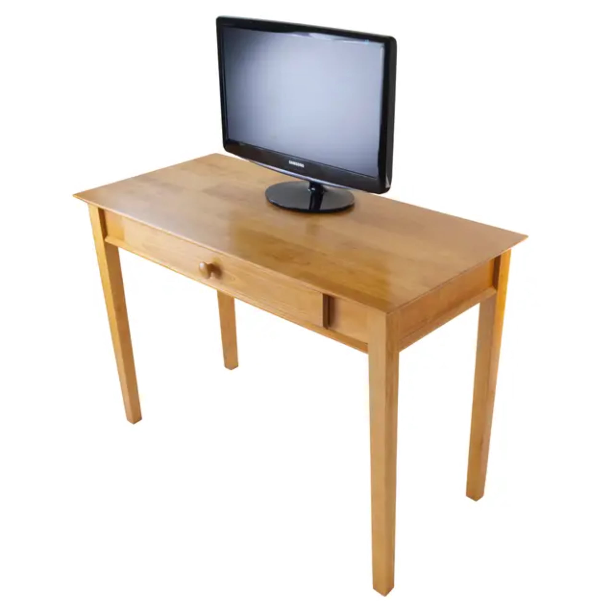 Contemporary Home Living Computer Desk Workstation with Keyboard Tray - 42" - Beige - Image 8