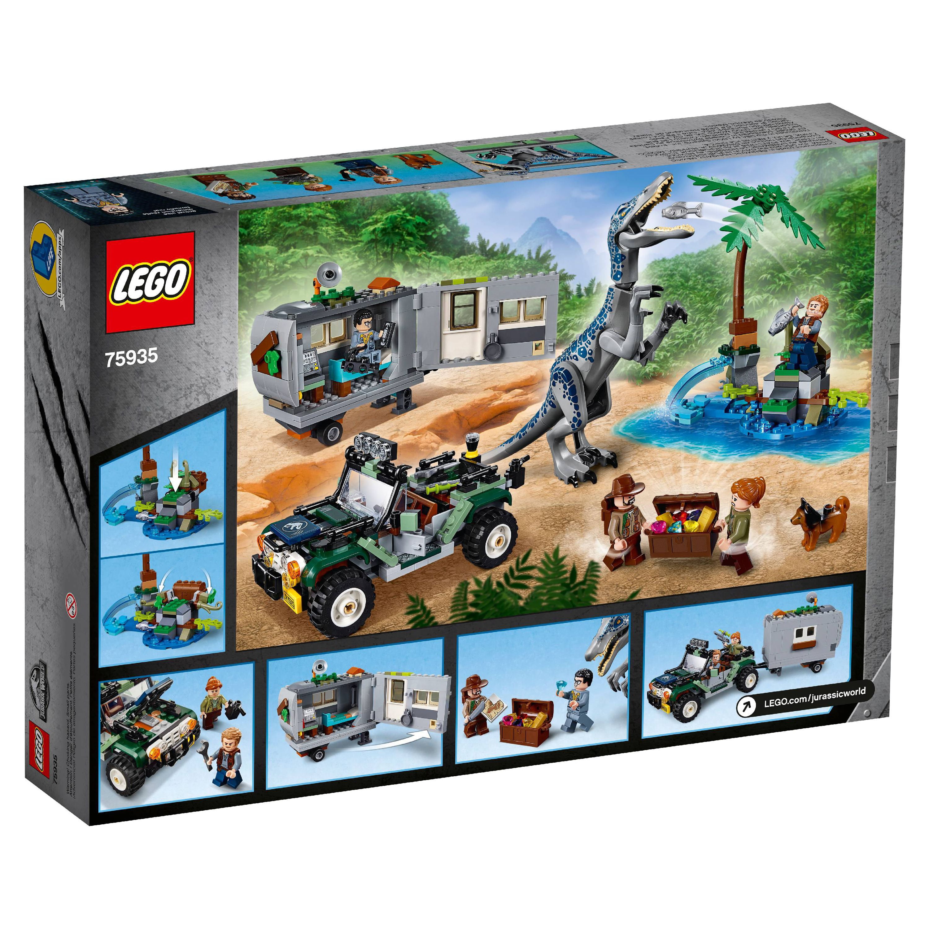 LEGO Jurassic World Baryonyx Face-Off: The Treasure Hunt 75935 Dinosaur Truck Toy - Image 7