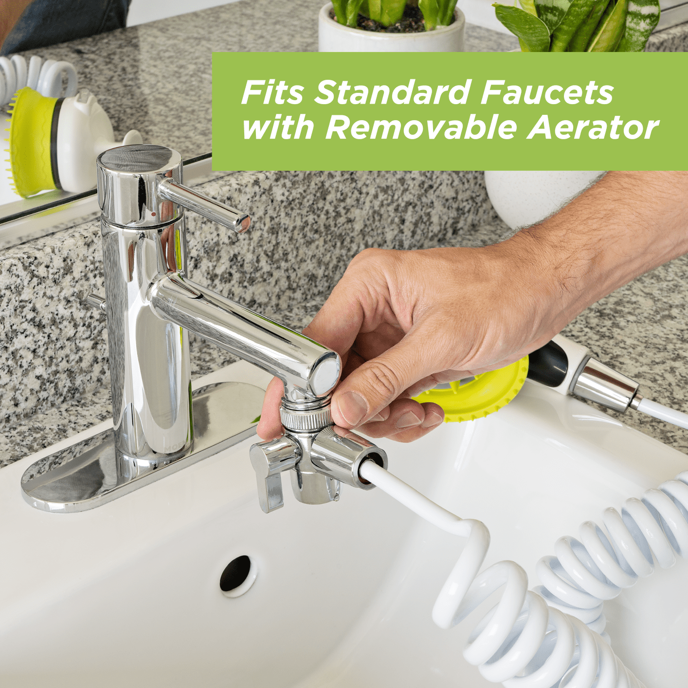 Wondurdog Indoor / Outdoor Dog Wash Kit for Sink Faucets and Garden Hose - Image 7