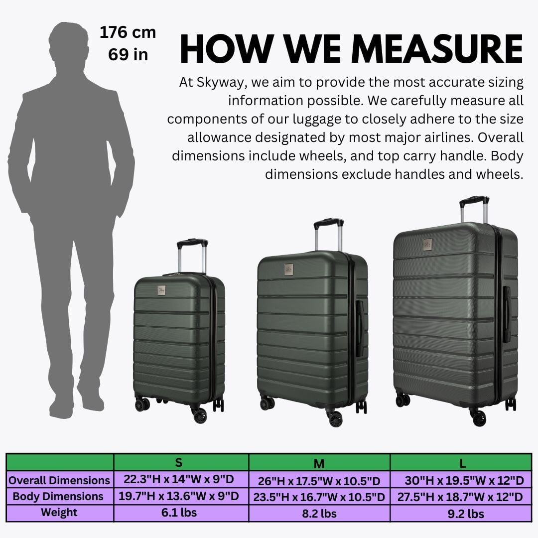 Skyway Luggage Epic 2.0 20" Hardside 8-Wheel Carry-On Spinner - Image 6