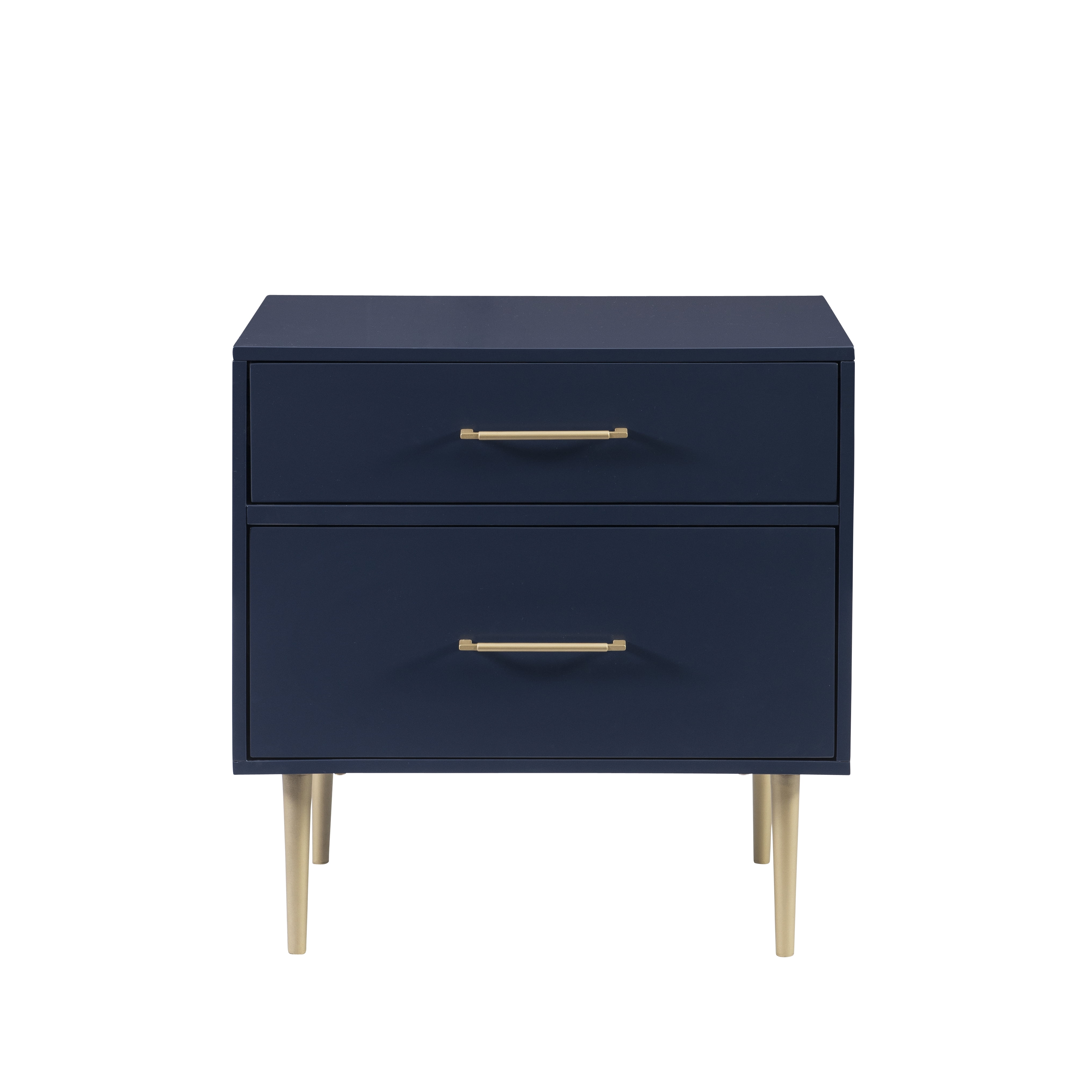 Linon Galena 2-Drawer Nightstand, Navy - Image 5