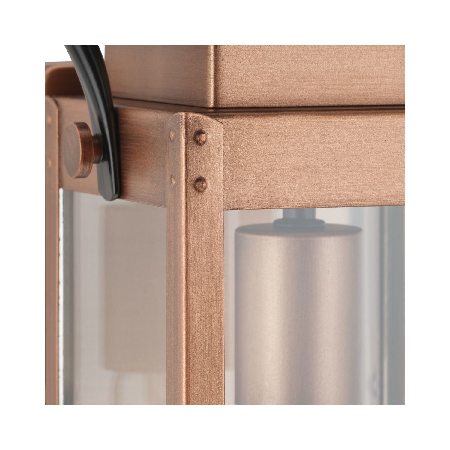 Union Square One-Light Small Antique Copper Urban Industrial Outdoor Wall Lantern - Image 4