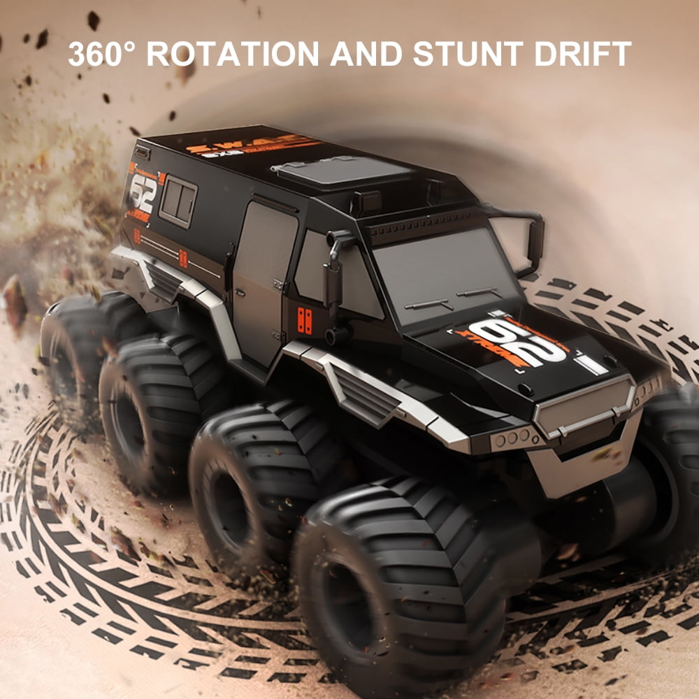 JJRC Q137 4WD Water Land RC Armored Vehicle Car 2.4Ghz Amphibious Remote Control Truck Cars, Black - Image 5