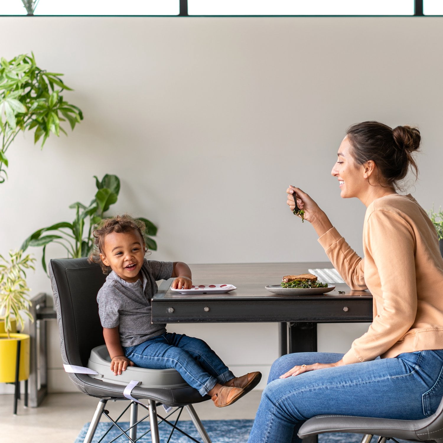 Infantino Grow-with-Me 4-in-1 Baby to Toddler High Chair Booster Seat, Unisex, Orange Fox - Image 6