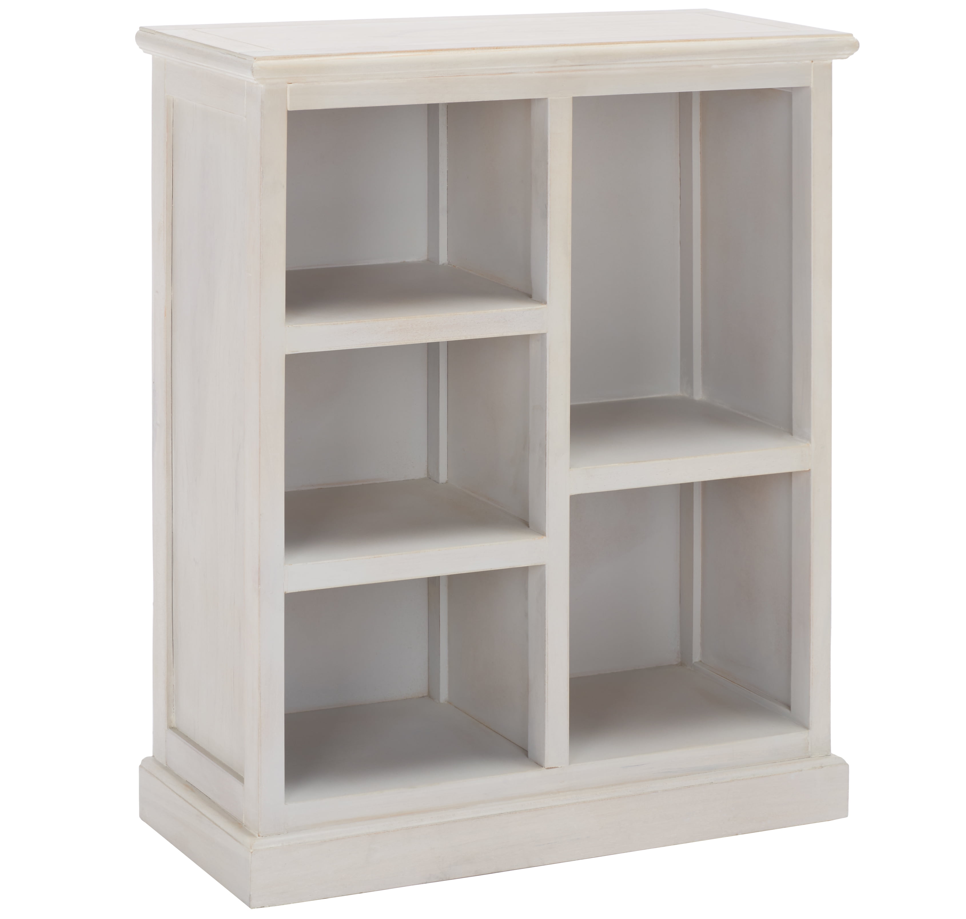 SAFAVIEH Maralah Country Transitional Bookcase with 5 Shelves, White Wash (25 in. W x 10.6 in. D x 30.1 in. H) - Image 6