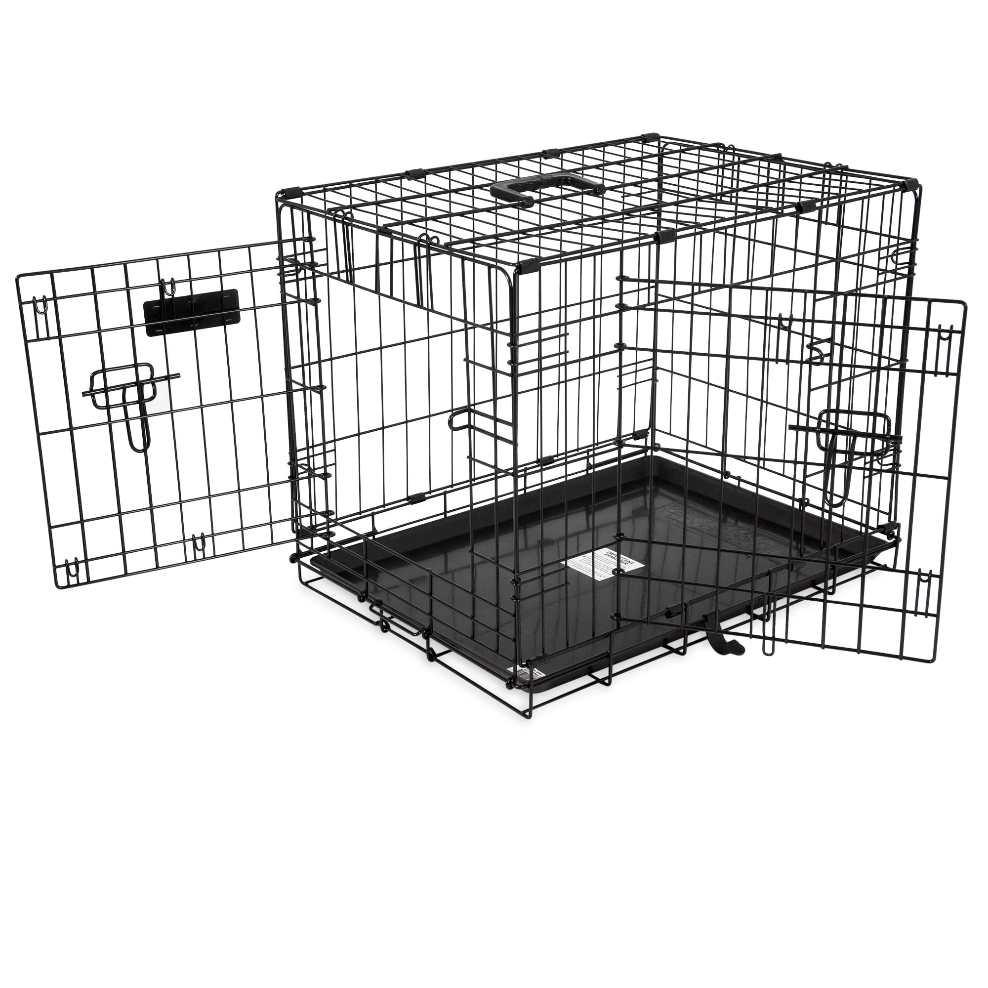 Precision Pet Provalu Dog Wire Crate 42" 2 Door Rust Resistant Kennel with 5-Point Locking System, Black, Small - Image 5