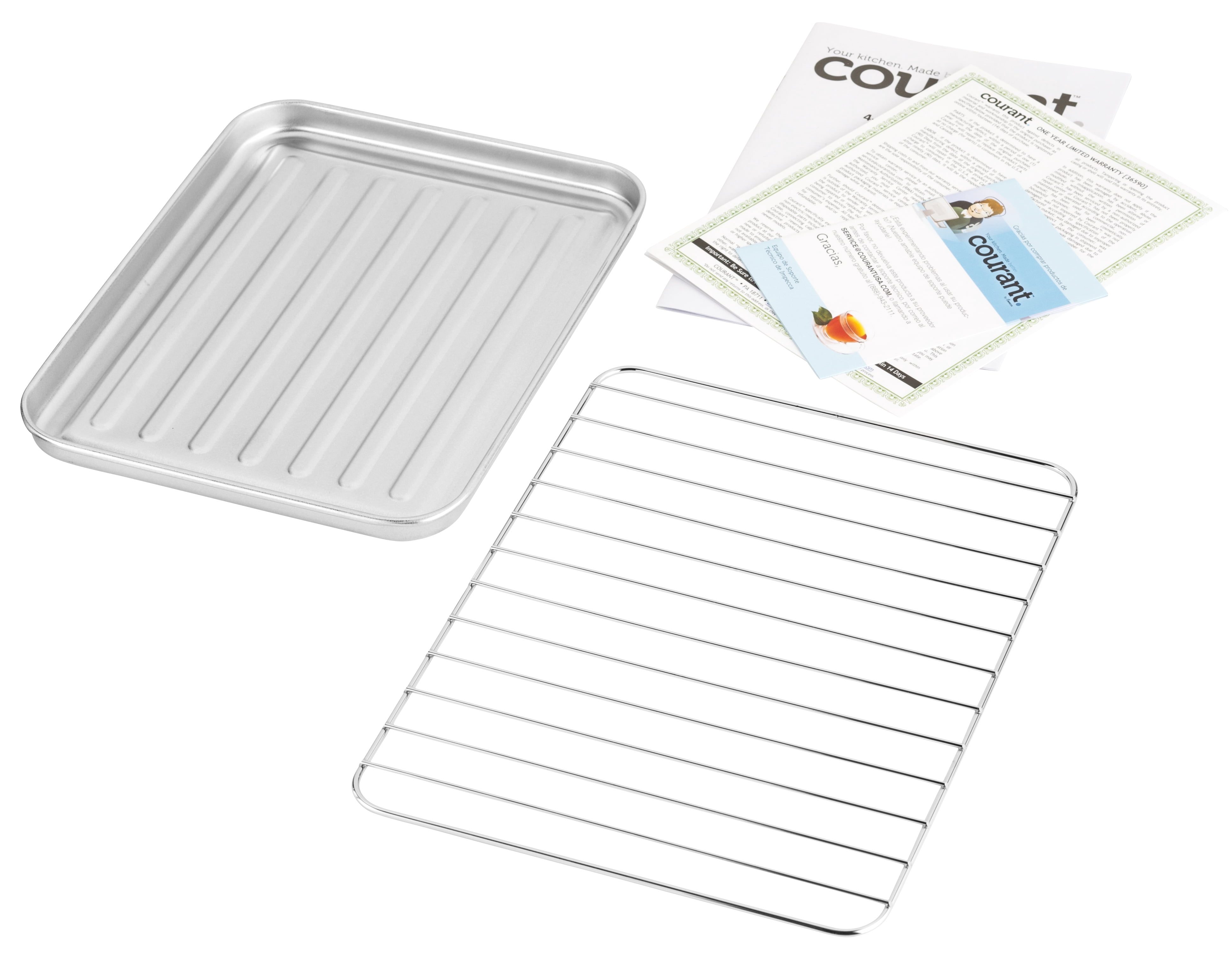 Courant 4-slice Toaster Oven. Toast, Bake, and Broil Settings, Black - Image 3