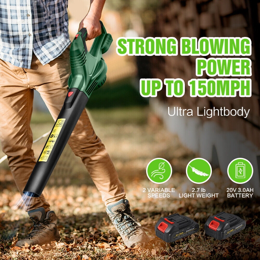 JahyShow Cordless Leaf Blower Battery Operated: 20V Electric Mini Handheld Leaf Blower - Lightweight Small Powerful Blower Battery Powered - Image 3