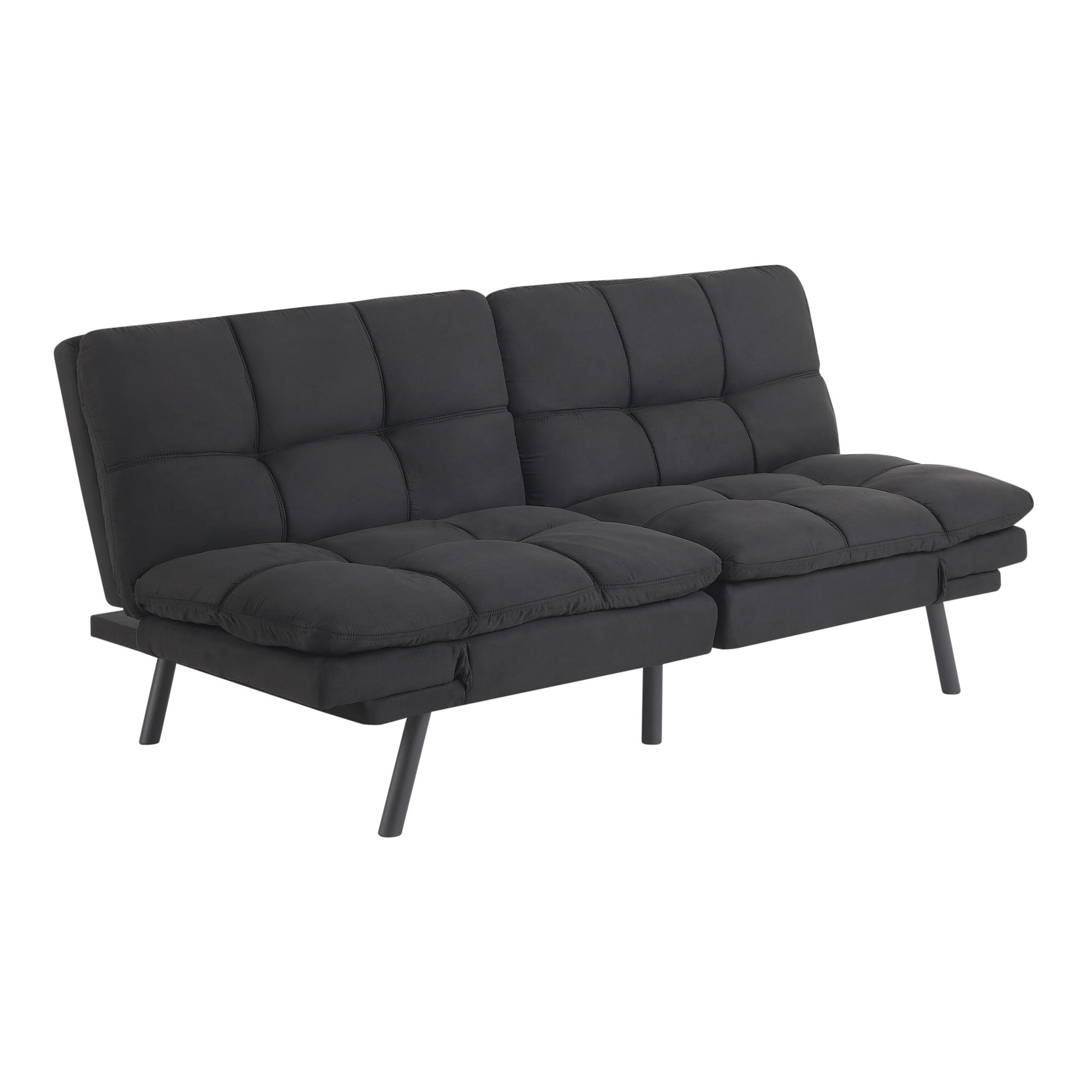 Mainstays Memory Foam Futon with 72",Black - Image 7