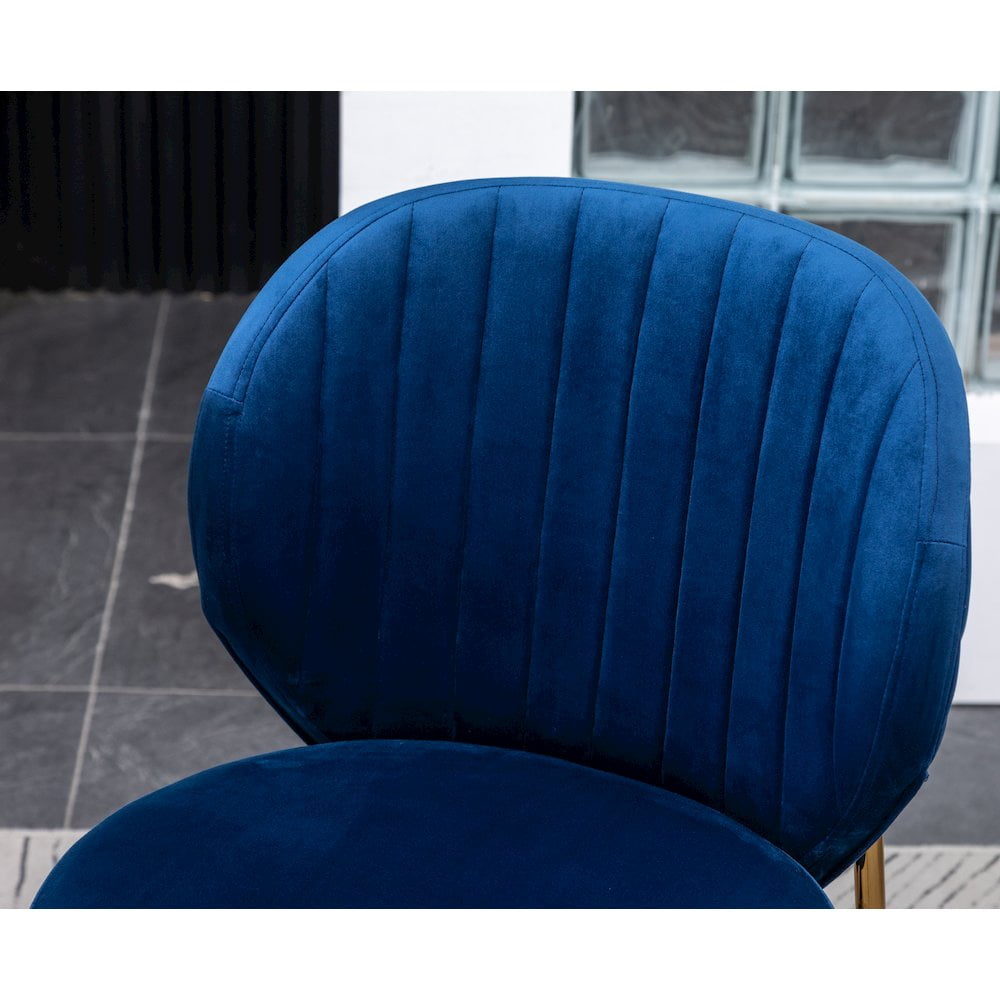 Roundhill Furniture Amoa Dining Chair, Set of 2, Blue - Image 7