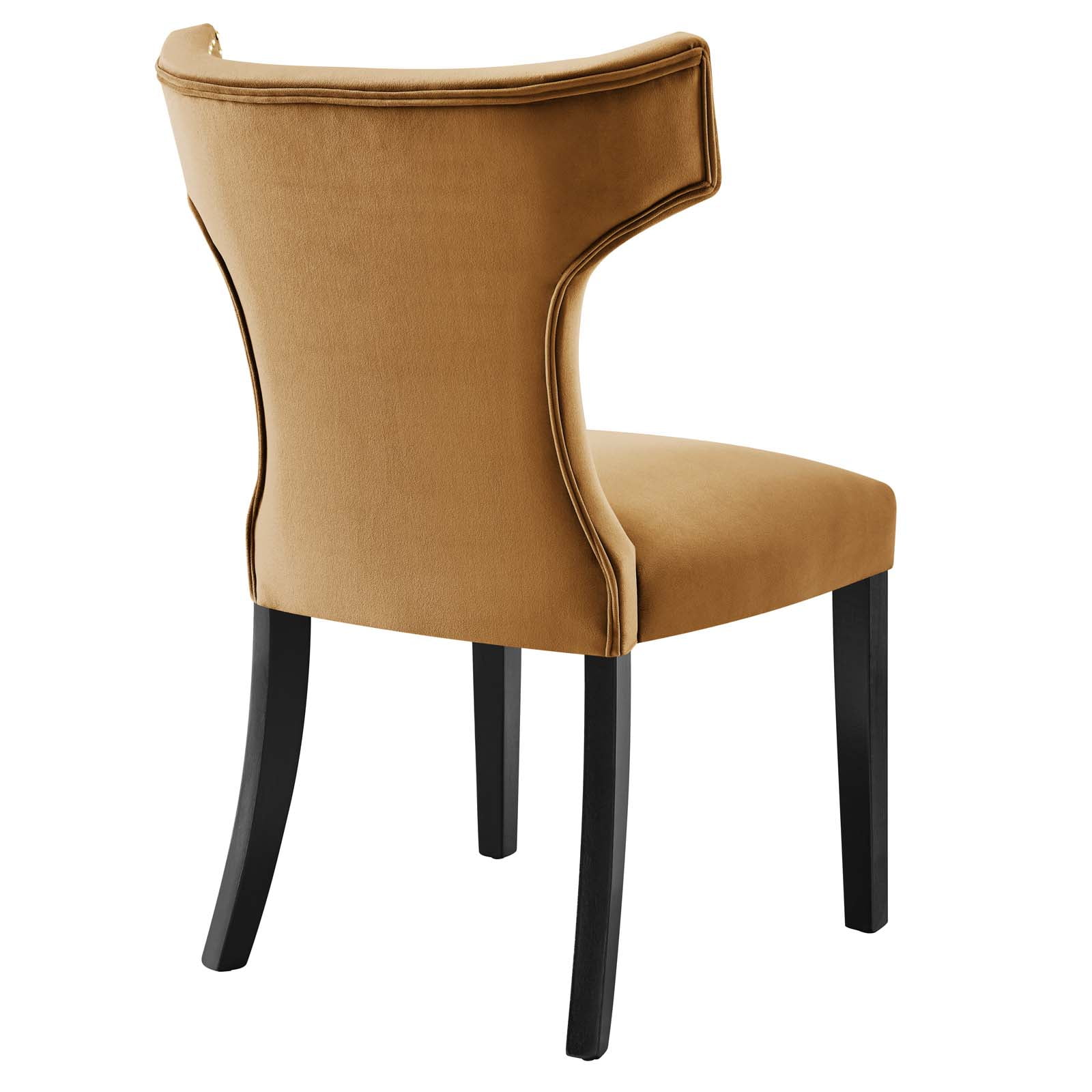 Modway Emanate 19.5" Fabric Upholstered Dining Side Chair in Beige - Image 7