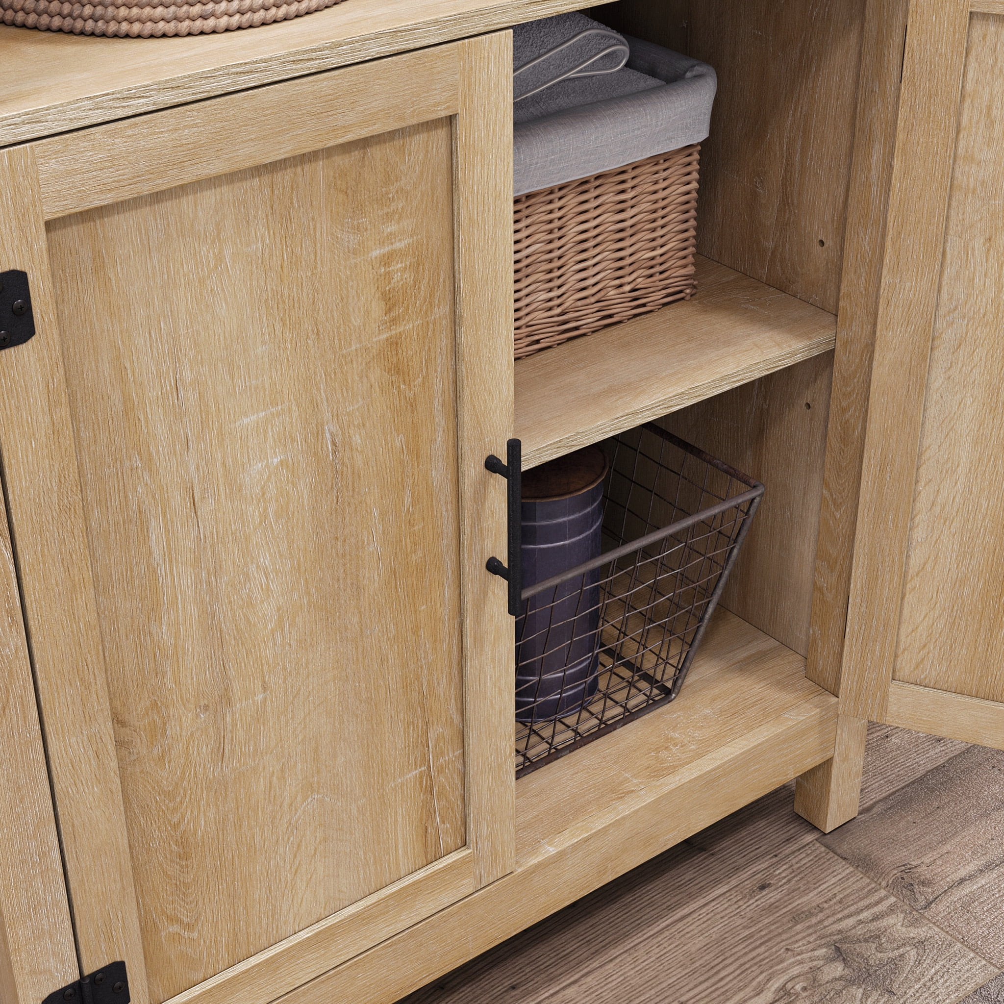 Sauder Saddler Way Library Bookcase, Orchard Oak Finish - Image 6