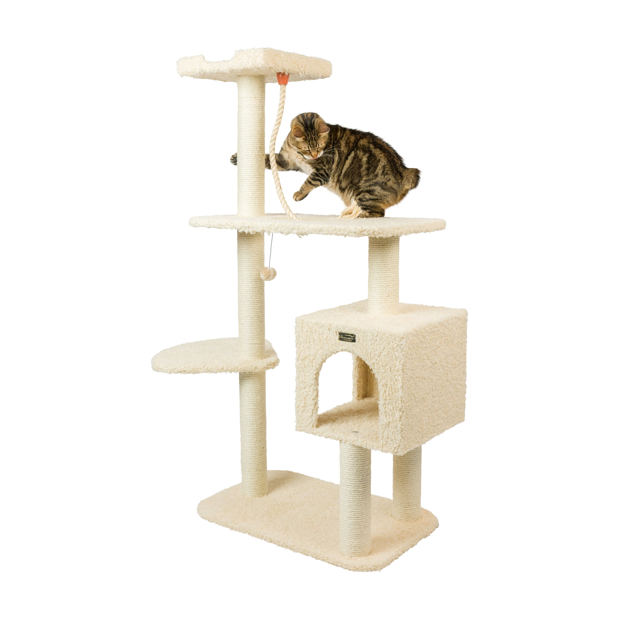 Armarkat Classic real wood Cat Tree Model A5708, 57 inch Beige - Image 10