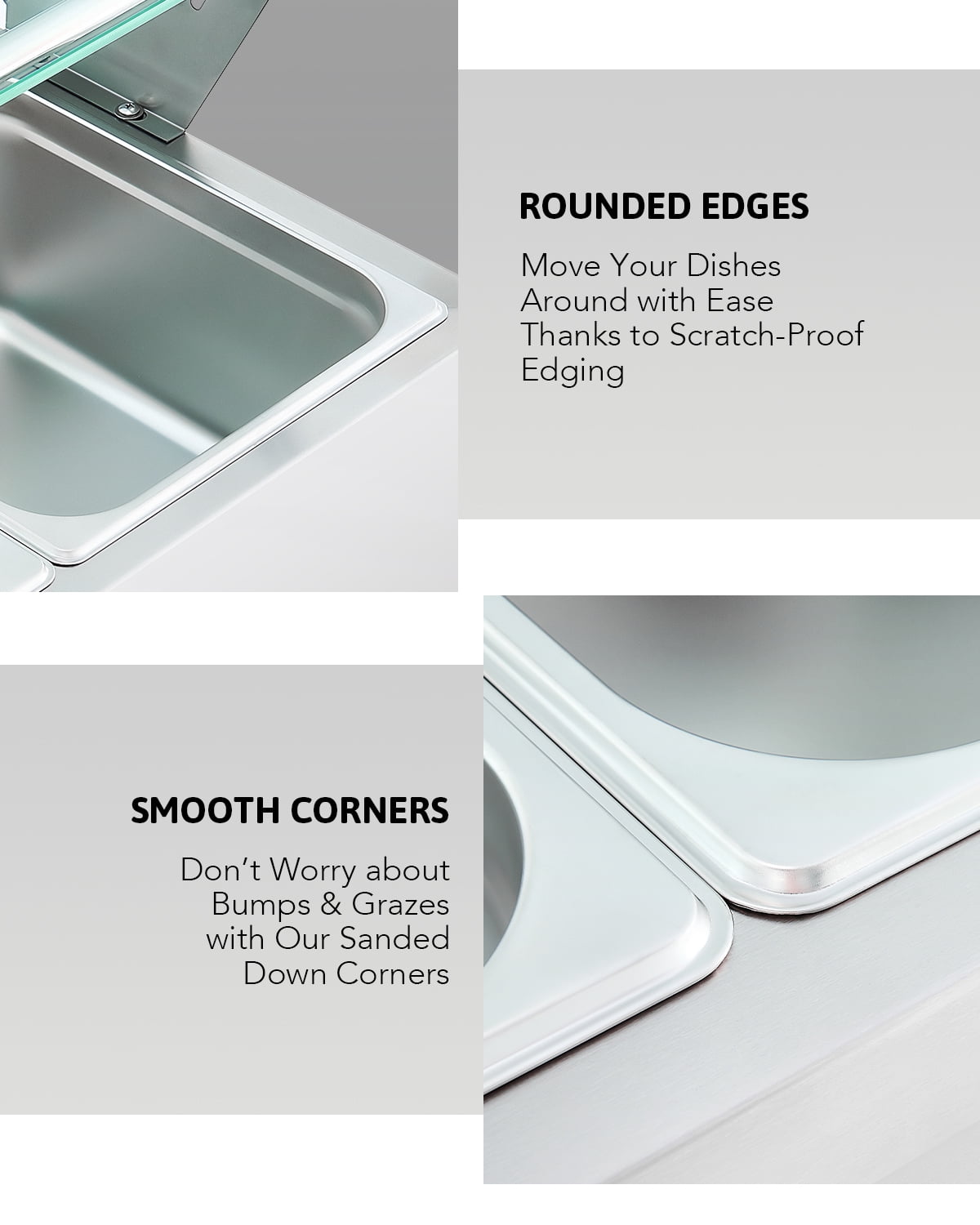 Wilprep Commercial Food Warmer,6 Pan Bain Marie Bain Marie Food Warmer with Glass Shield,Electric Countertop Food Warmer - Image 10