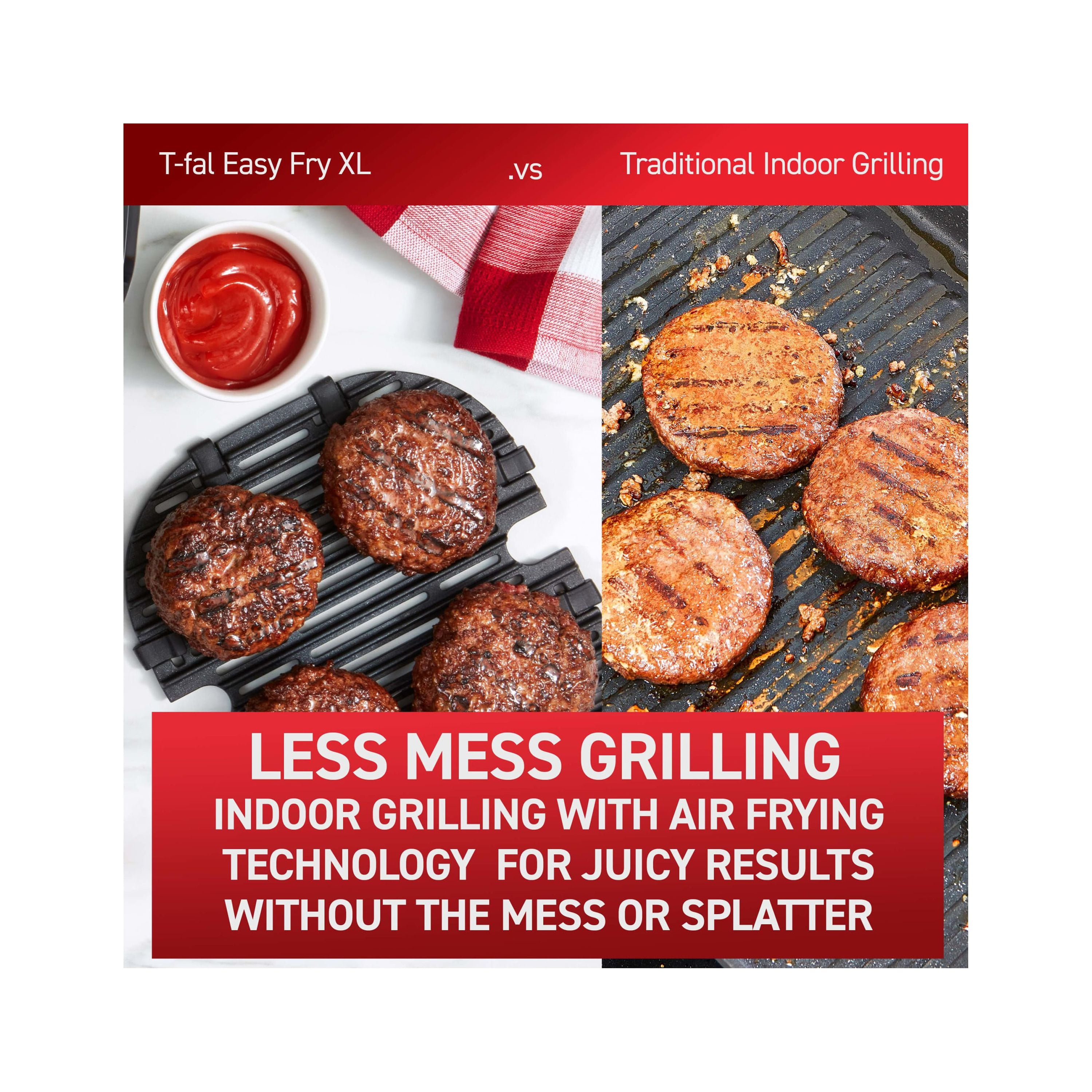 T-fal Easy Fry & Grill XL 2-in-1 Air Fryer Combo, 4.4 quart - Image 8