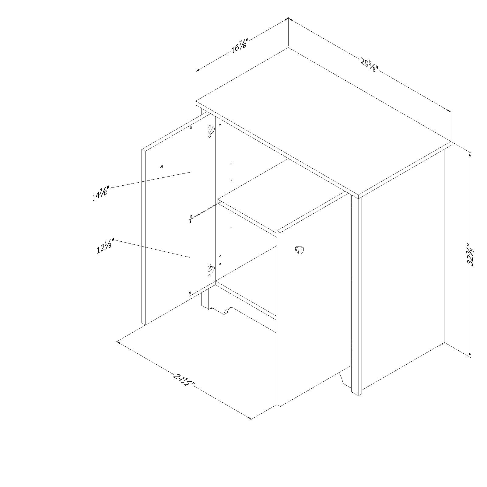 South Shore Vito Small 2-Door Storage Cabinet, Multiple Finishes - Image 7