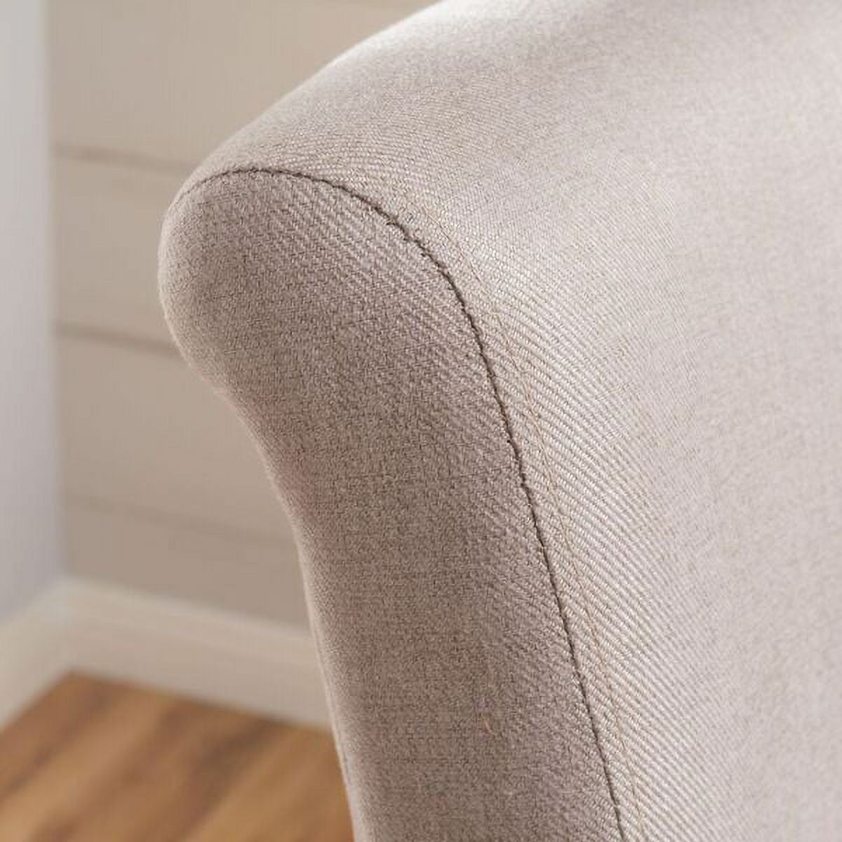 Noble House Hannah Wheat Fabric Swivel Barstool - Image 5