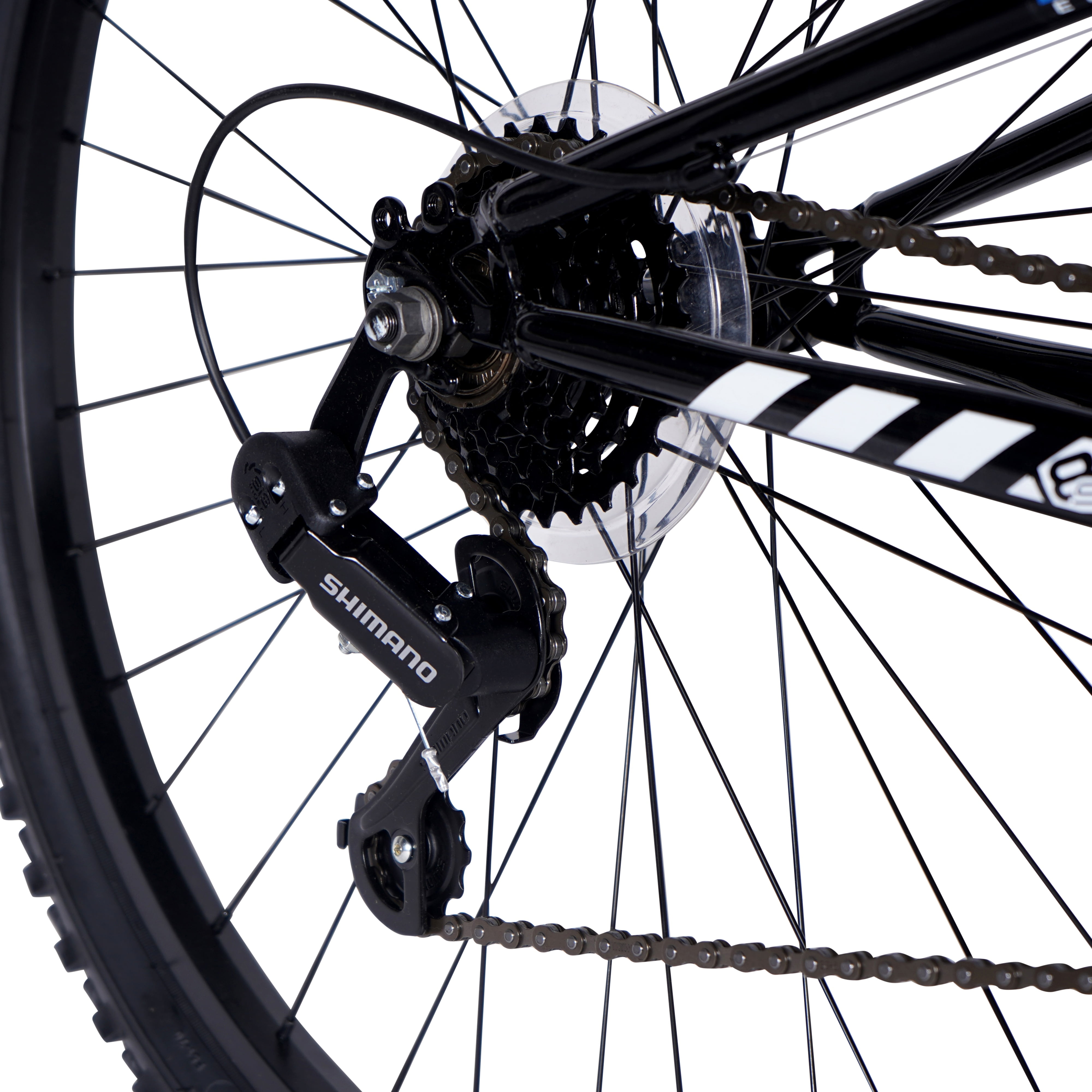 Hyper Bicycles Men's 26" Shocker Mountain Bike, Black/Blue - Image 8