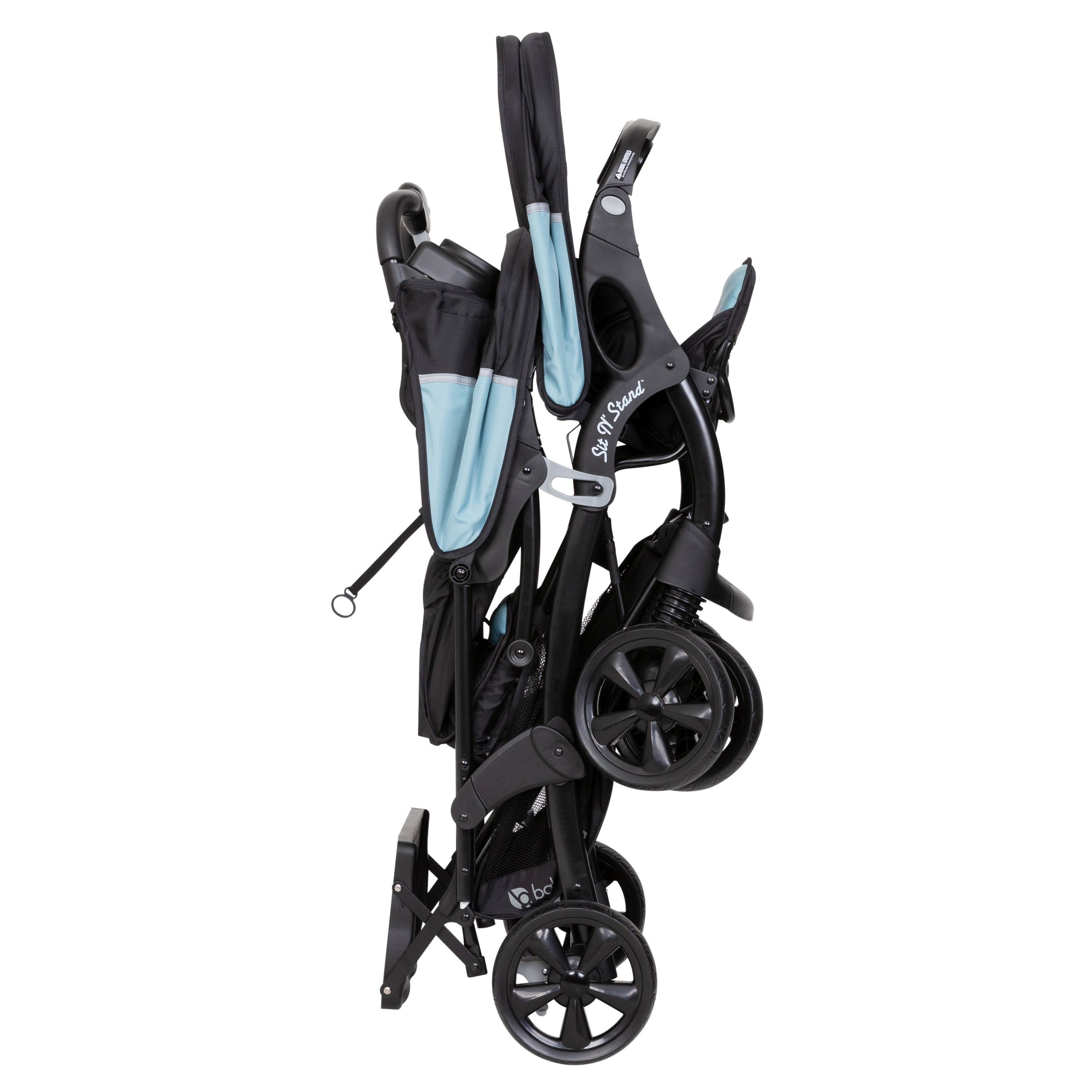 Baby Trend Sit N' Stand Double Stroller, Desert Blue - Image 7