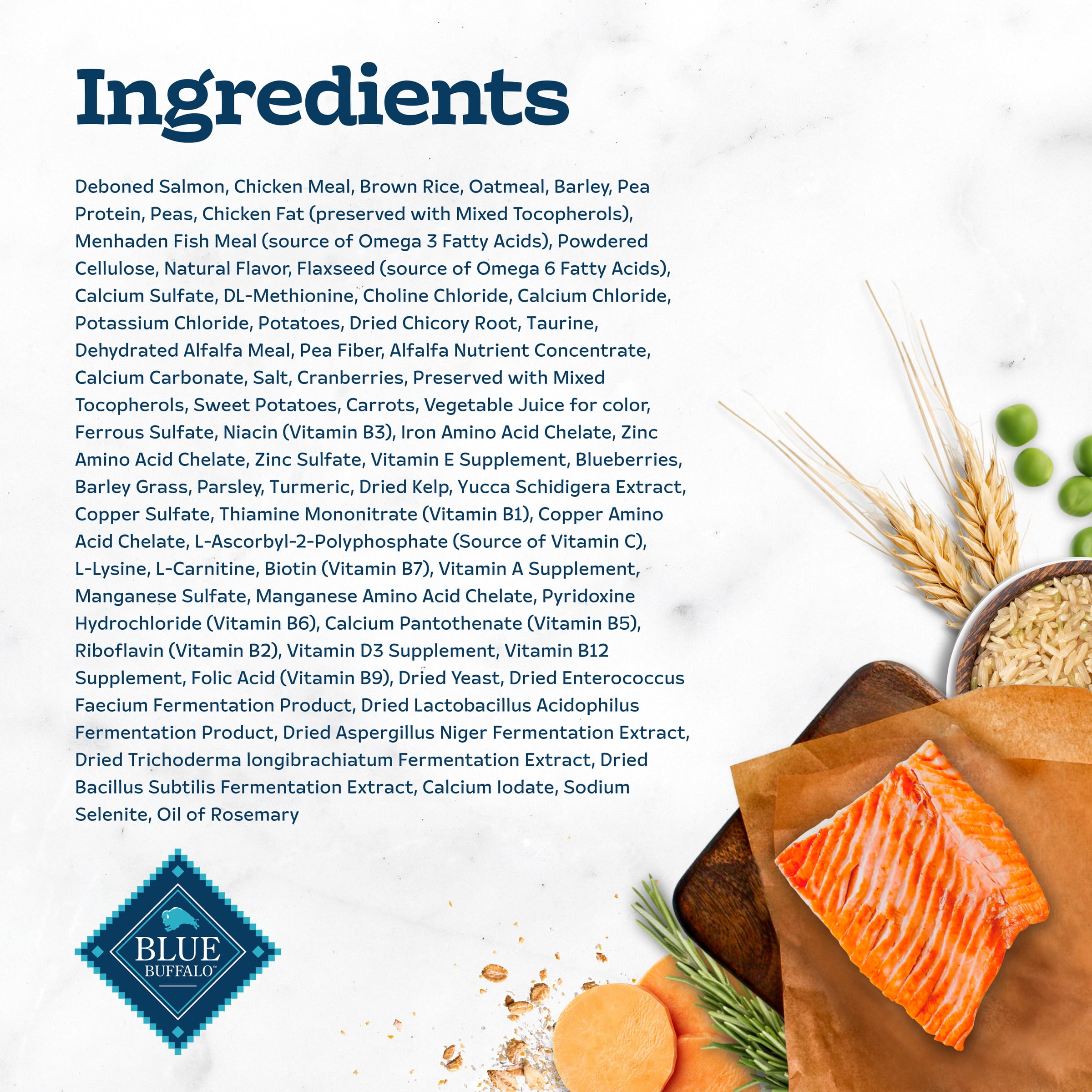 Blue Buffalo Tastefuls Dry Food, Adult Indoor Cat, Salmon and Brown Rice, 15-lb. Bag - Image 6