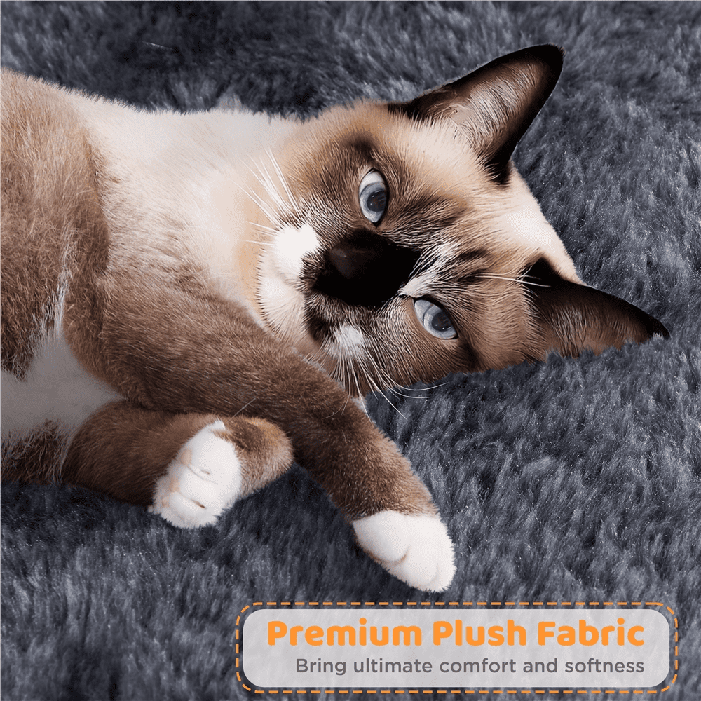 Alden Design Multilevel Plush Cat Tree Activity Tower Play Center with Sisal Scratching Posts, Dark Gray - Image 10