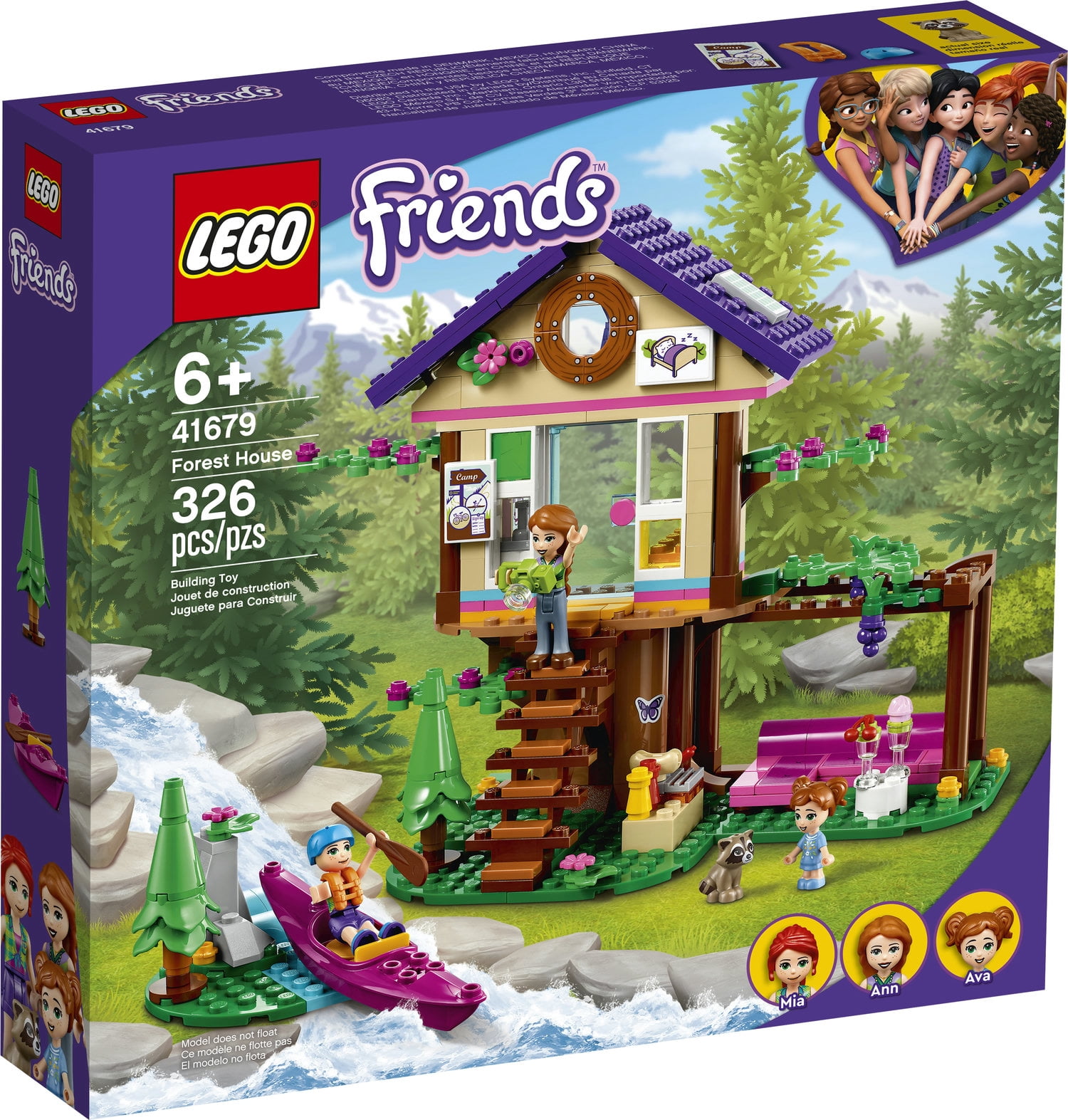 LEGO Friends Forest House 41679 Building Toy; Great Gift for Kids Who Love Nature (326 Pieces) - Image 3