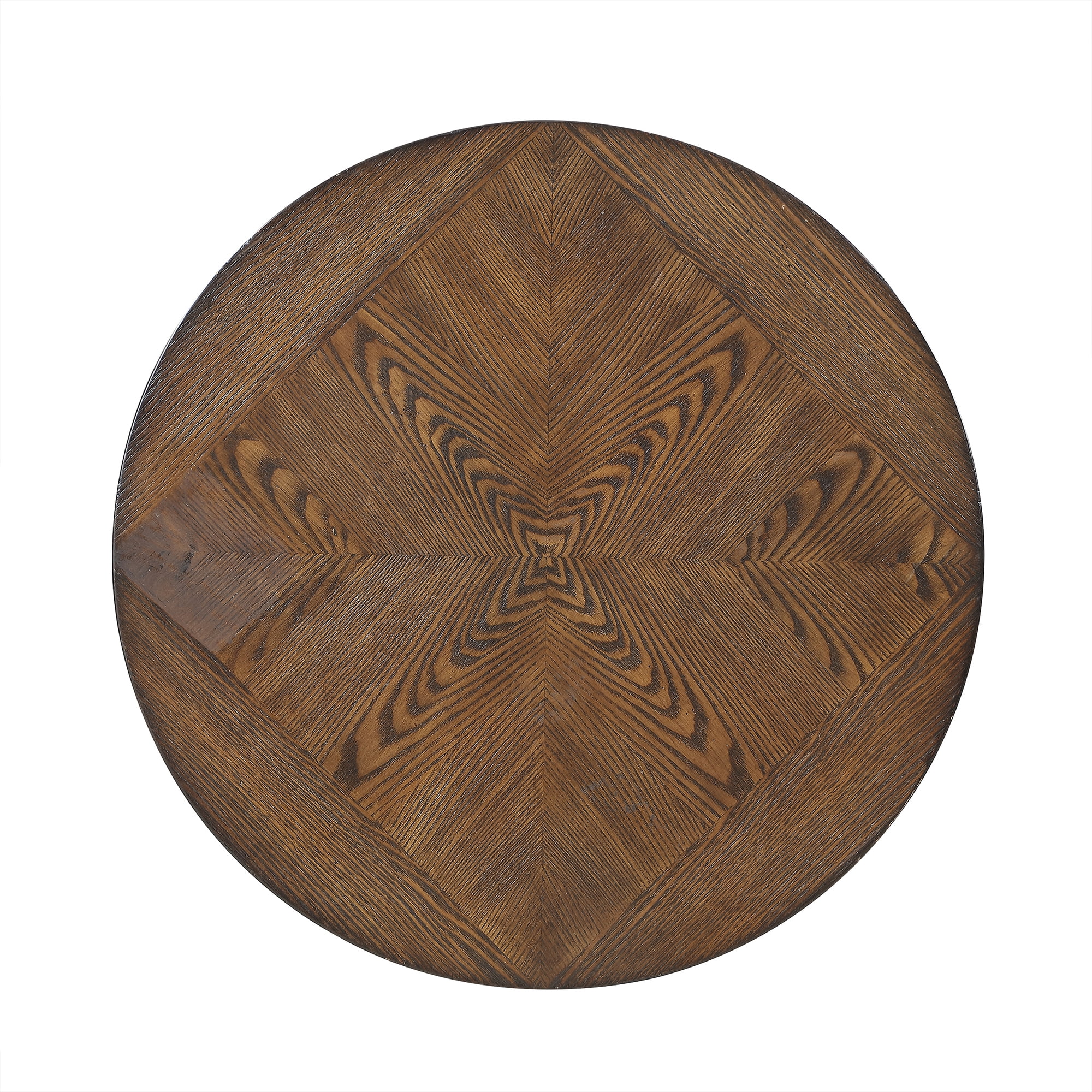 Powell Holloway Round Indoor End Table with Shelf, 23" Tall, Rustic Umber - Image 5