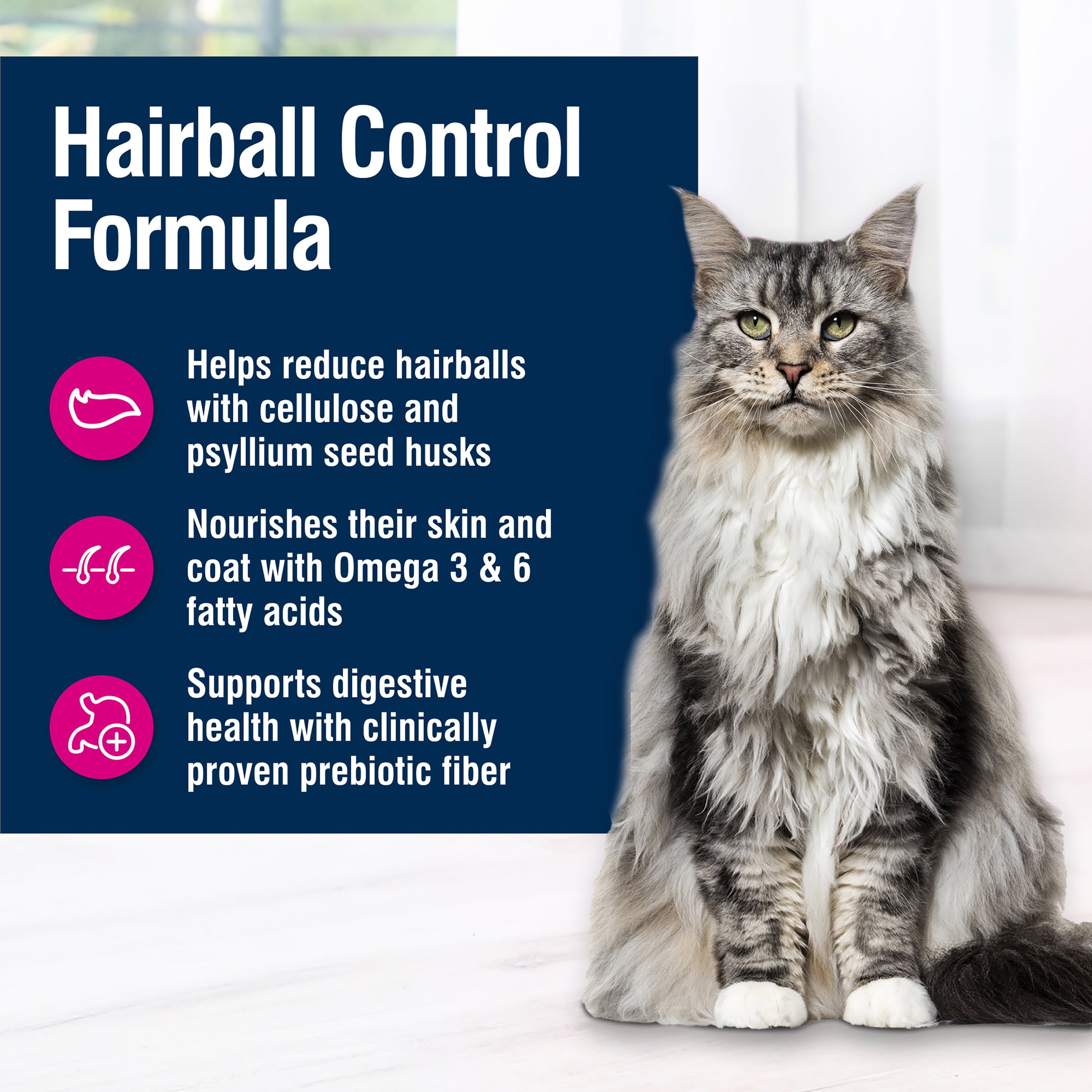 Blue Buffalo True Solutions Hairball Control Natural Dry Cat Food, Chicken, 11-lb. Bag - Image 10