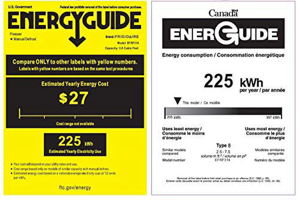 Frigidaire, 3.0 Cu. ft. Upright Freezer- EFRF314, Platinum - Image 3