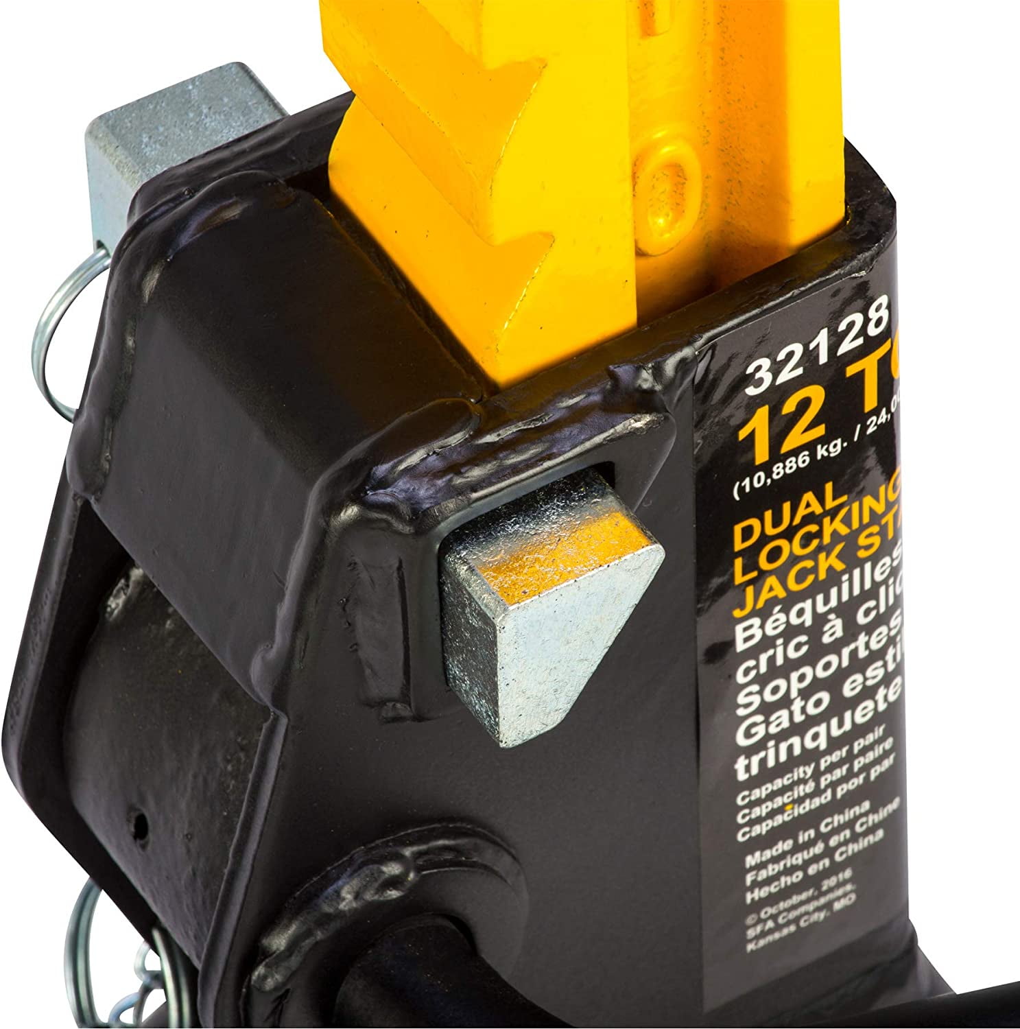 Omega 12 Ton double locking ratchet style jack stands - Image 2