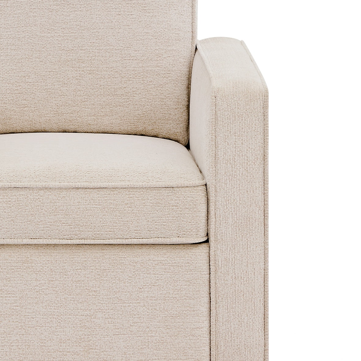 Delta Children Noah Upholstered Swivel Glider with Stain-Resistant Performance Fabric- Greenguard Gold Certified, Almond - Image 6