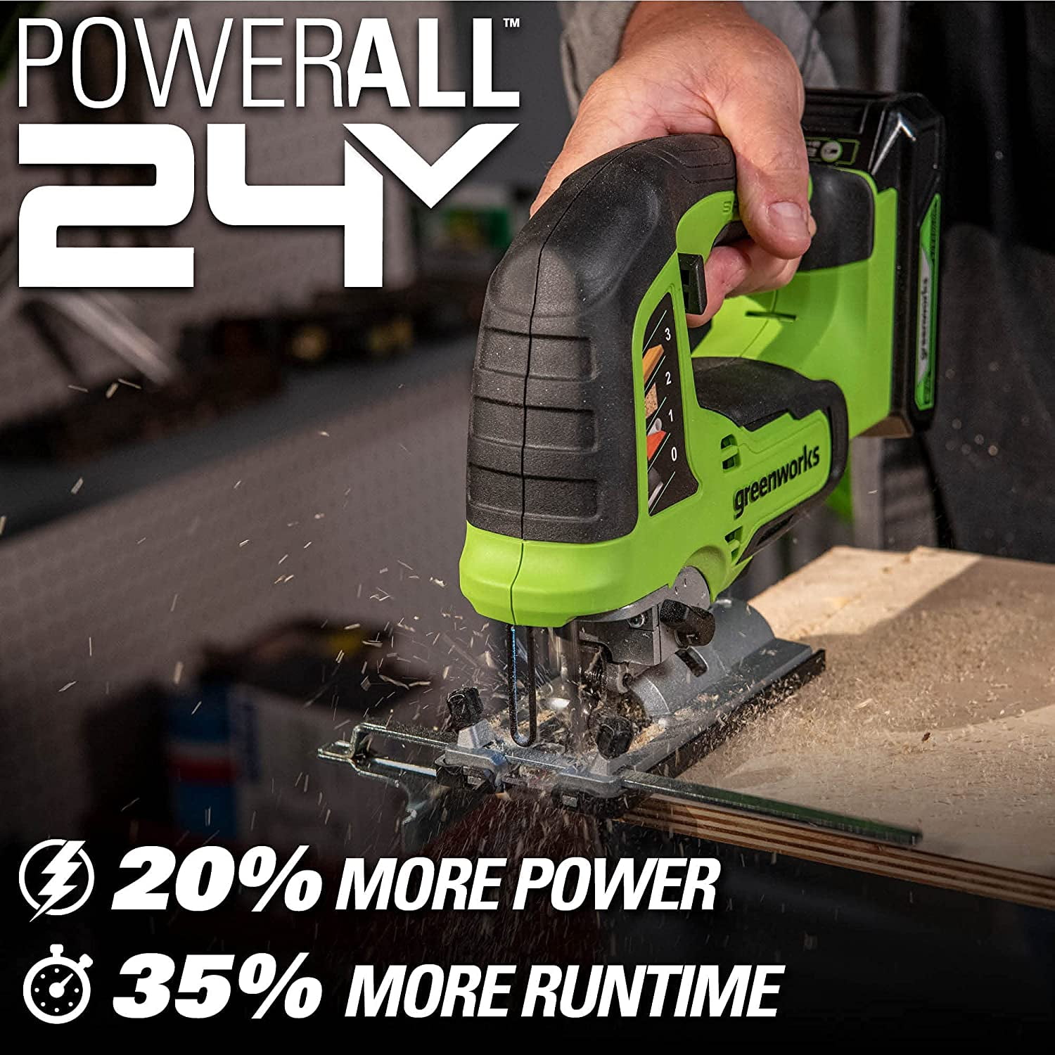 Greenworks 24V Brushless Jig Saw, Battery Not Included 3601202 - Image 4