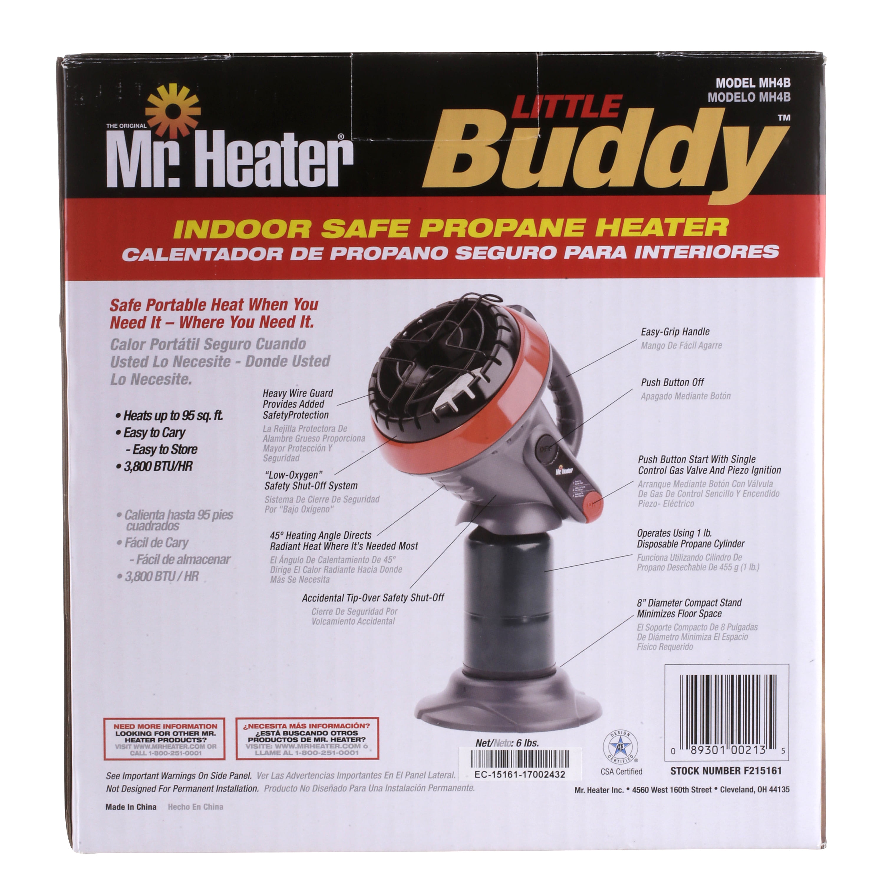 Mr. Heater Little Buddy 3,800 BTU Radiant Propane Heater - Image 13