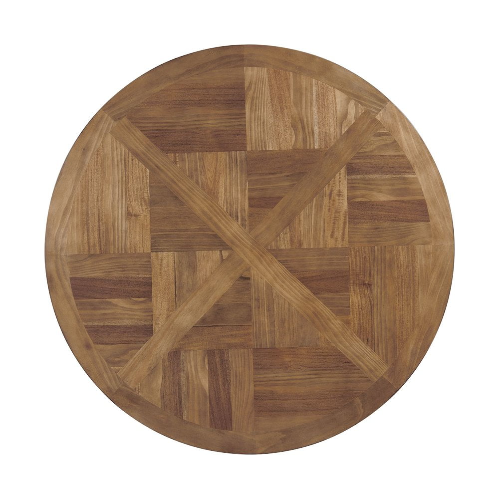 Picket House Furnishings Barrett Round Dining Table in Natural and Cottage White - Image 2