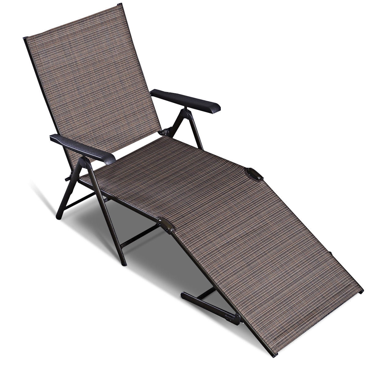 Costway Pool Chaise Lounge Chair Recliner Outdoor Patio Furniture Adjustable - Image 8