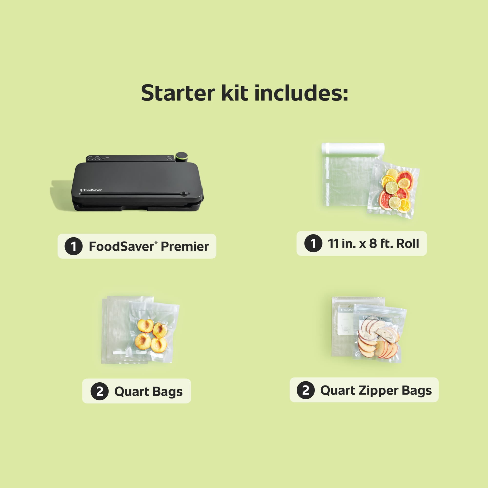 FoodSaver Premier Multi-Use Food Preservation System, Vacuum Sealing Machine with Built-In Handheld Sealer, Matte Black - Image 6