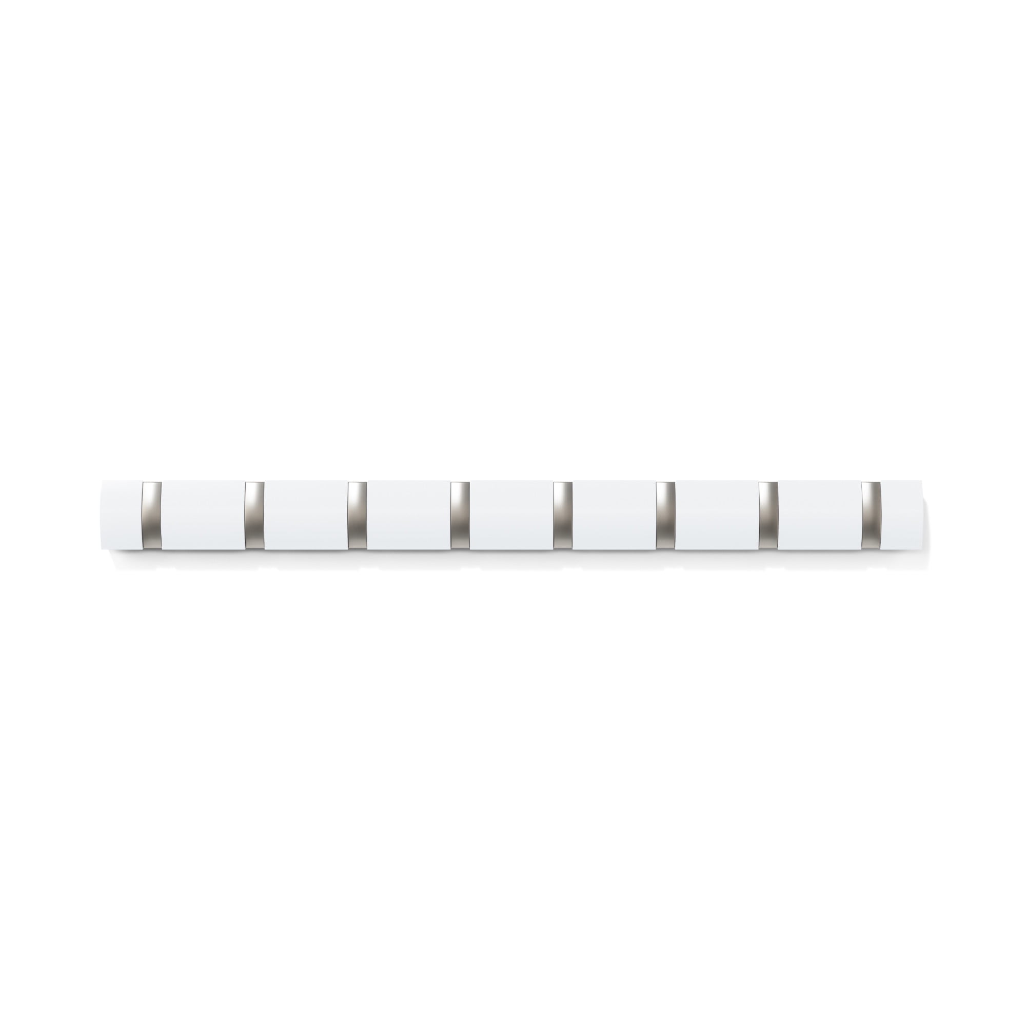 Umbra Flip 8 Hook Wall Mounted Coat Rack White - Image 6