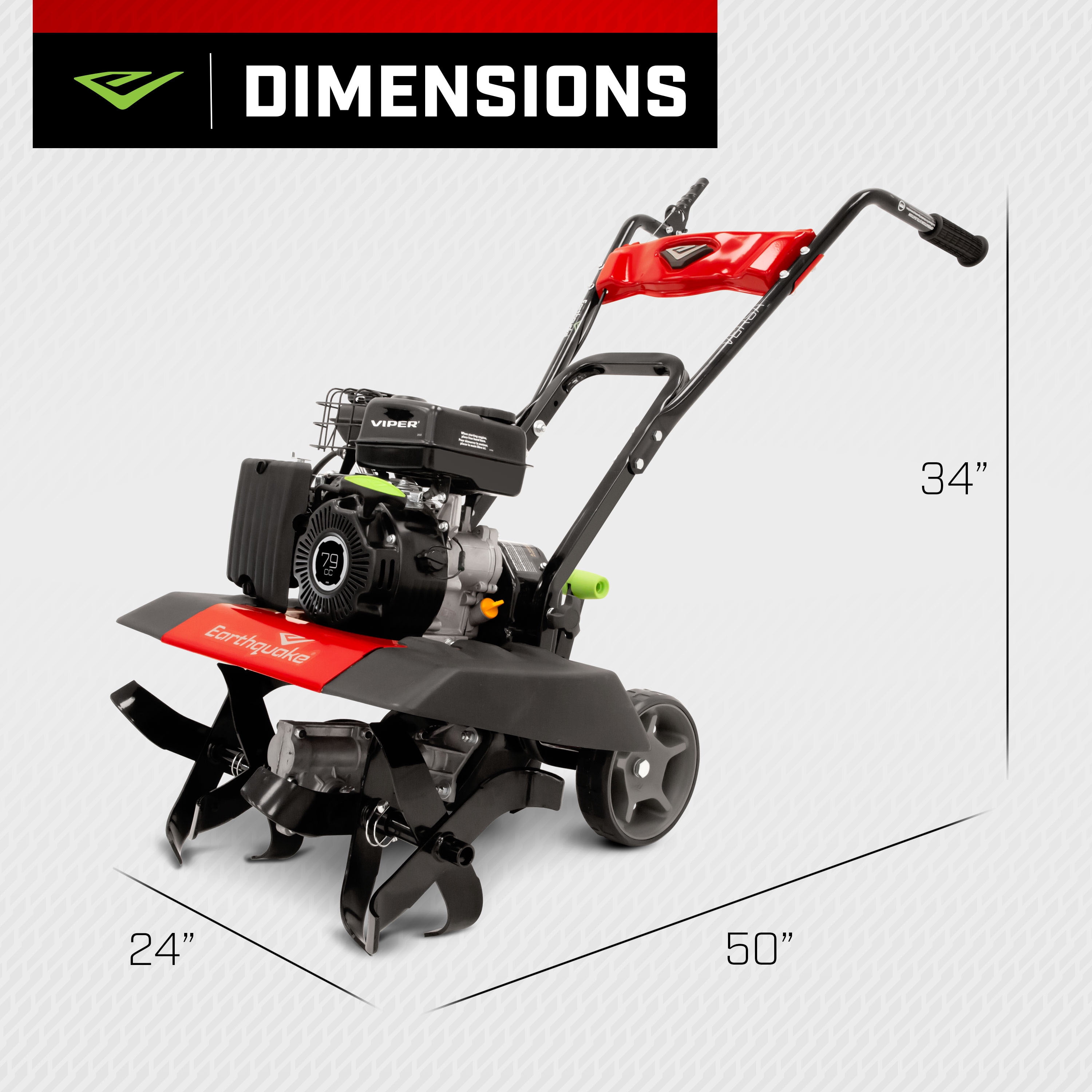 Earthquake Versa Front Tine Tiller, 99cc 4-Cycle Viper Engine - Image 10