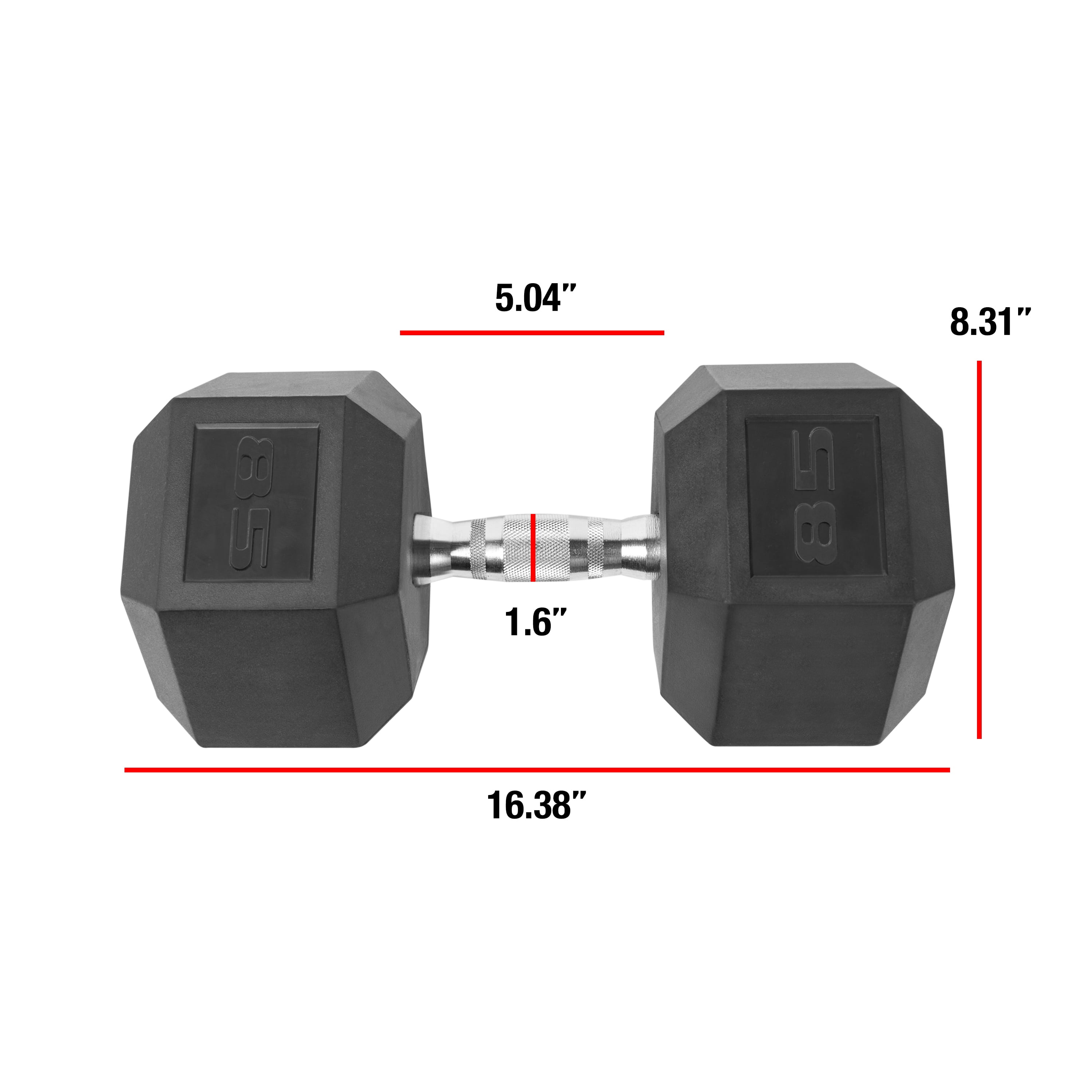 (2 pack) CAP Barbell Coated Hex Dumbbell, Single 85 lbs - Image 6