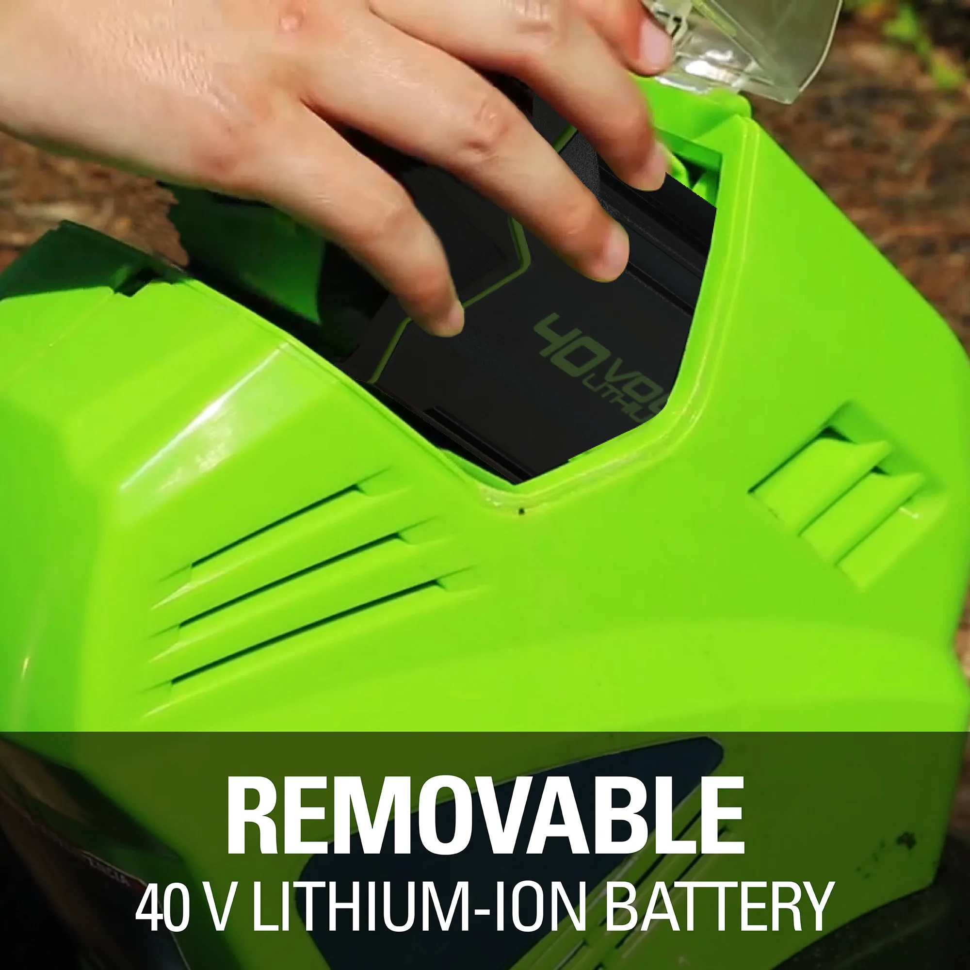 Greenworks 40V 10" Cordless Cultivator/Tiller with 4.0Ah Battery & Charger 27062 - Image 3