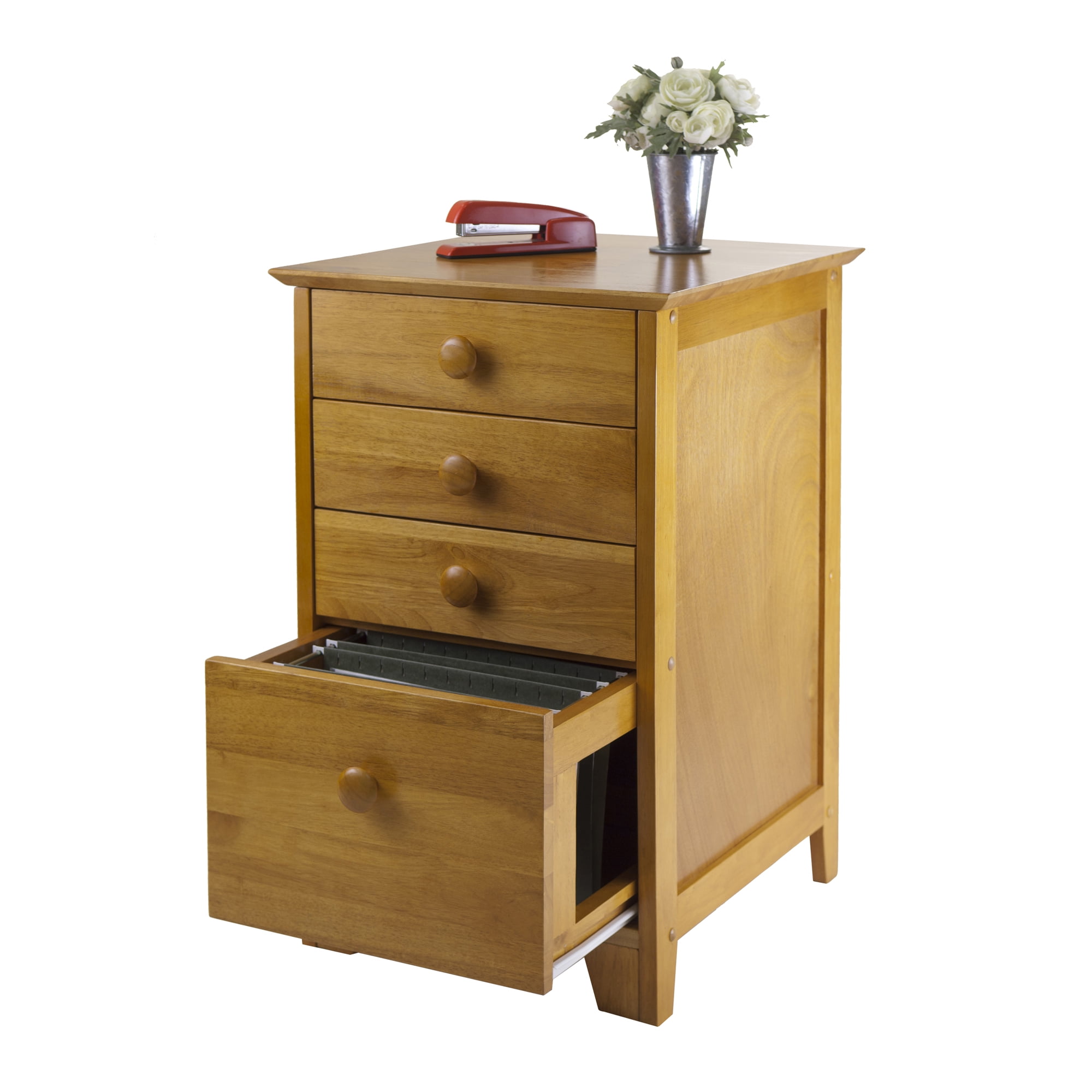 Winsome Wood Studio Home Office File Cabinet, Honey Finish - Image 5