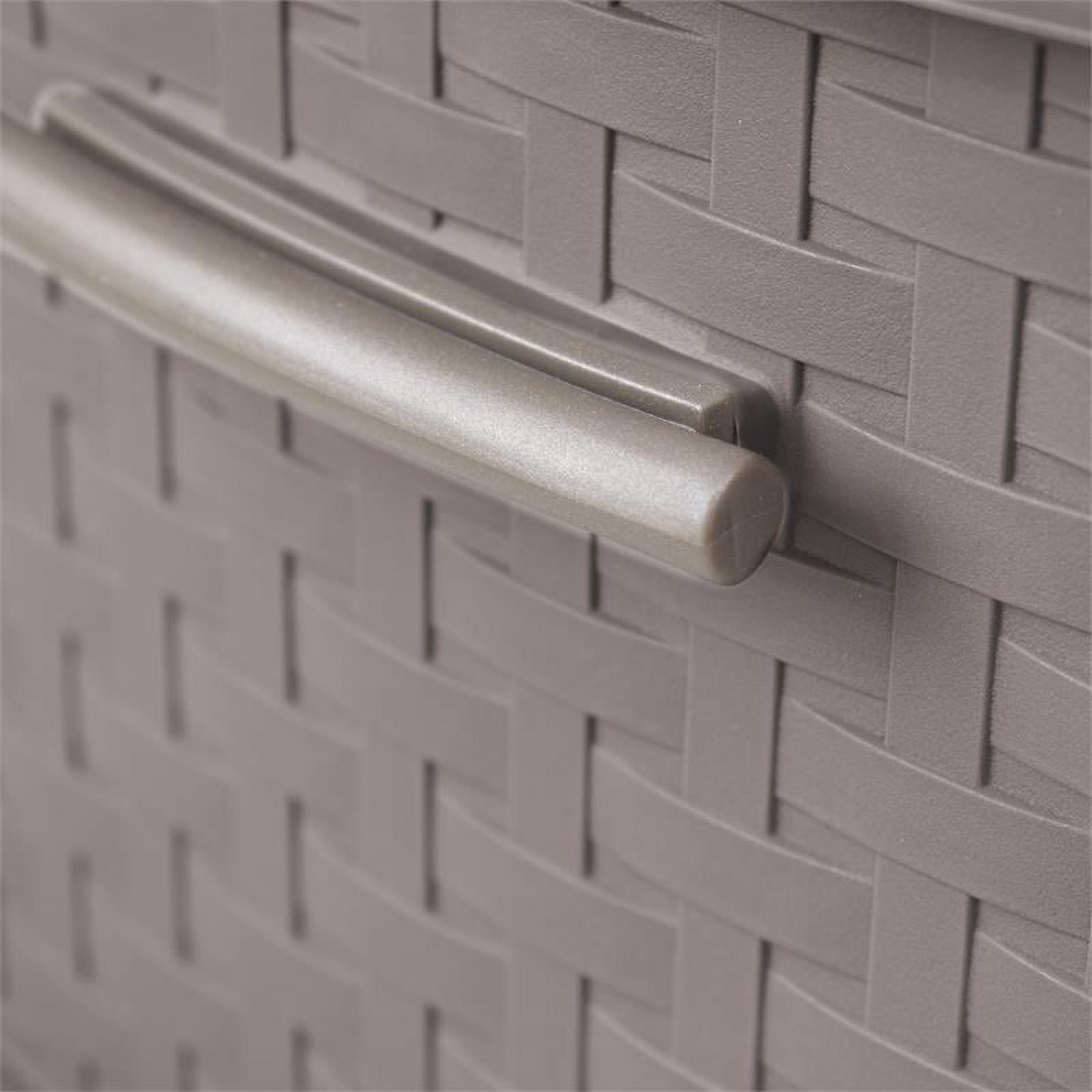 MQ Eclypse 4-Drawer Rolling Storage Cart in Taupe - Image 8