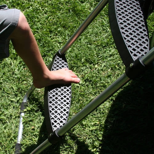 Skywalker Trampolines Wide-Step Ladder & Shoe Bag Kit - 2-Rung Blue Accessory, 275lb Capacity, Fits 4" Rails - Image 3