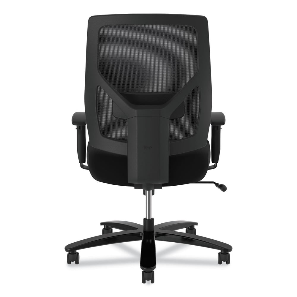 HON HVL585.ES10.T 18 in. to 22 in. Seat Height 450 lbs. Capacity Crio Big and Tall Mid-Back Task Chair - Black - Image 2
