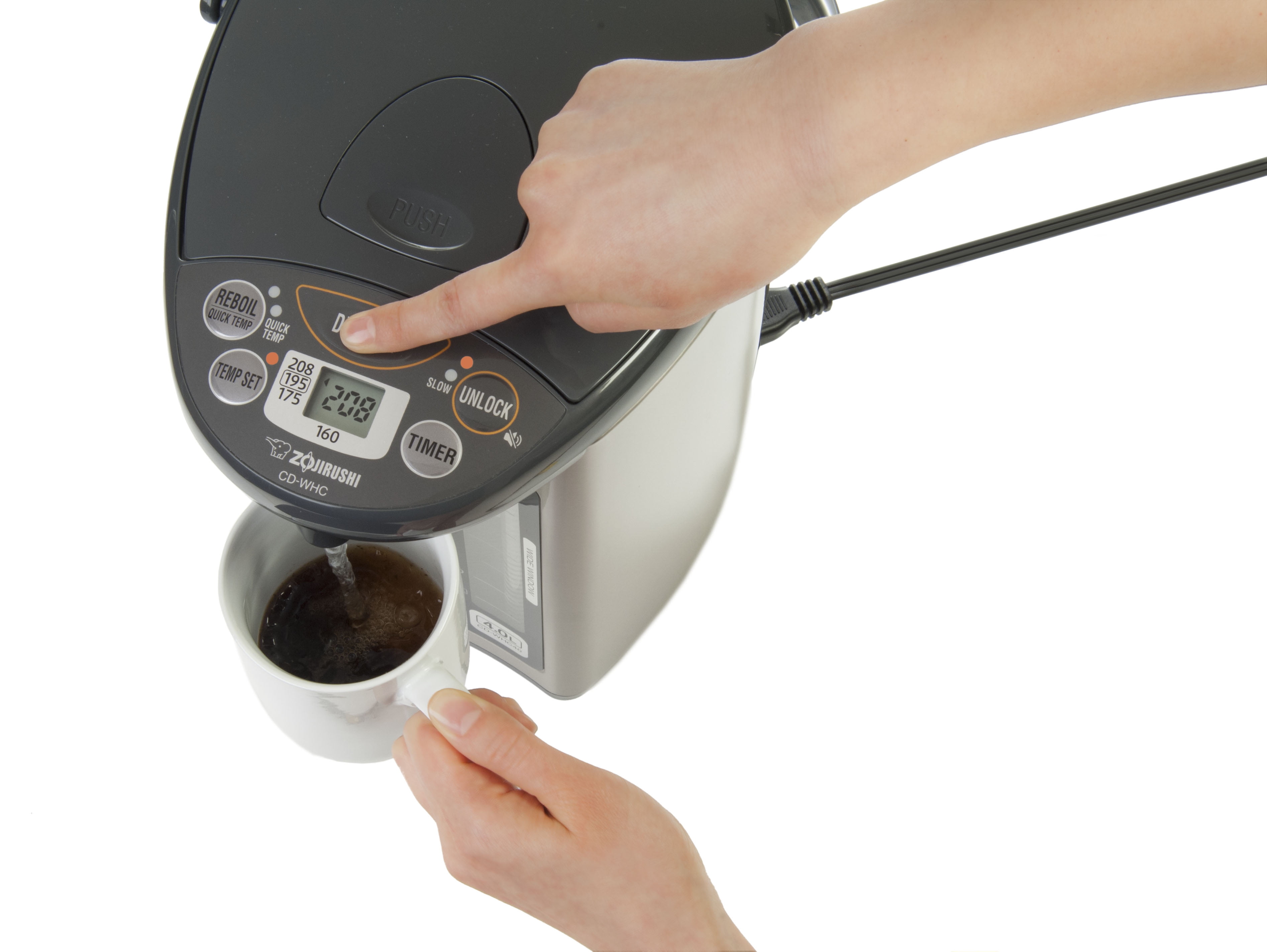 Zojirushi CD-WHC40XH Micom Water Boiler & Warmer - Image 2