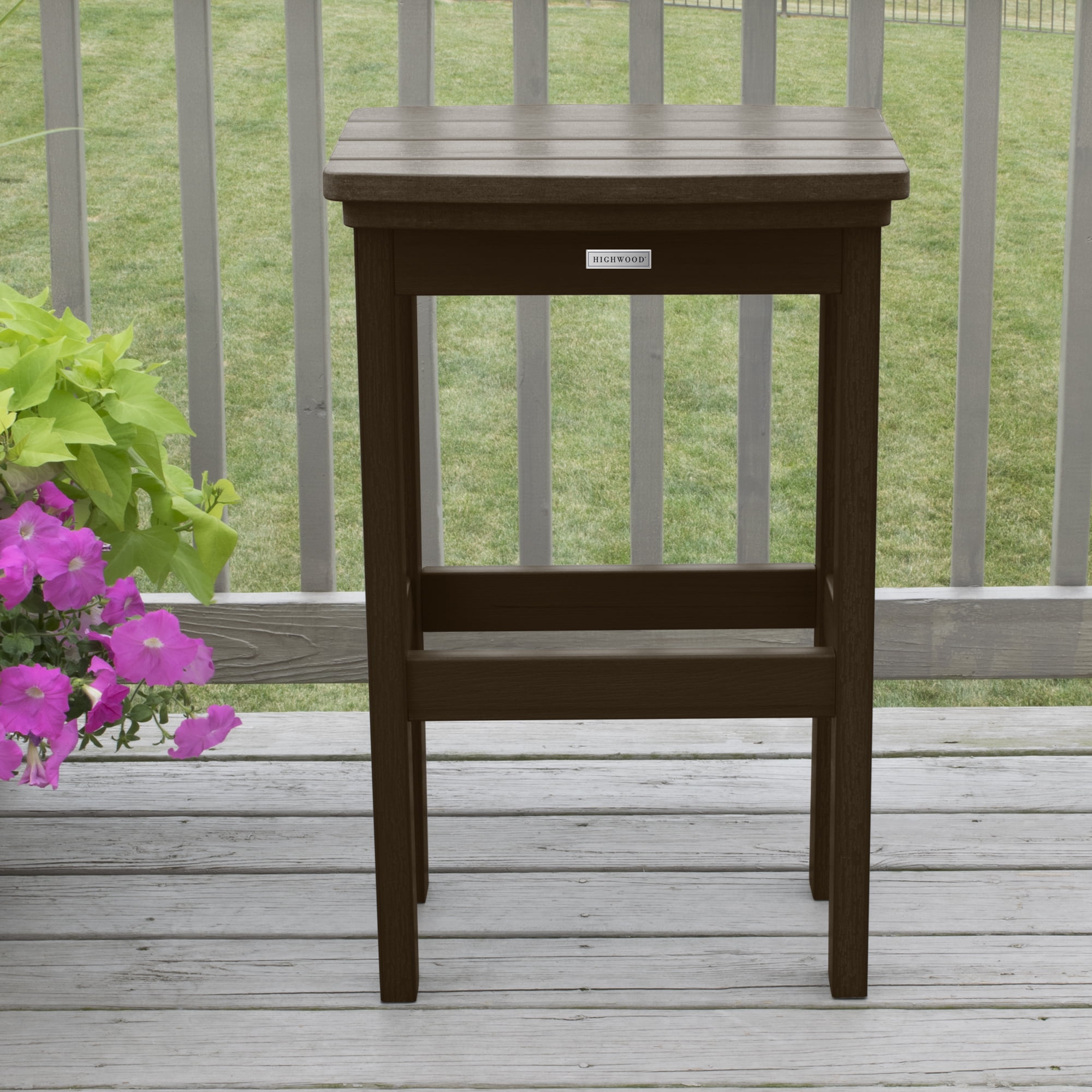 Highwood Lehigh Bar Stool - Bar Height, Outdoor, Eco-friendly, Synthetic Wood - Image 3